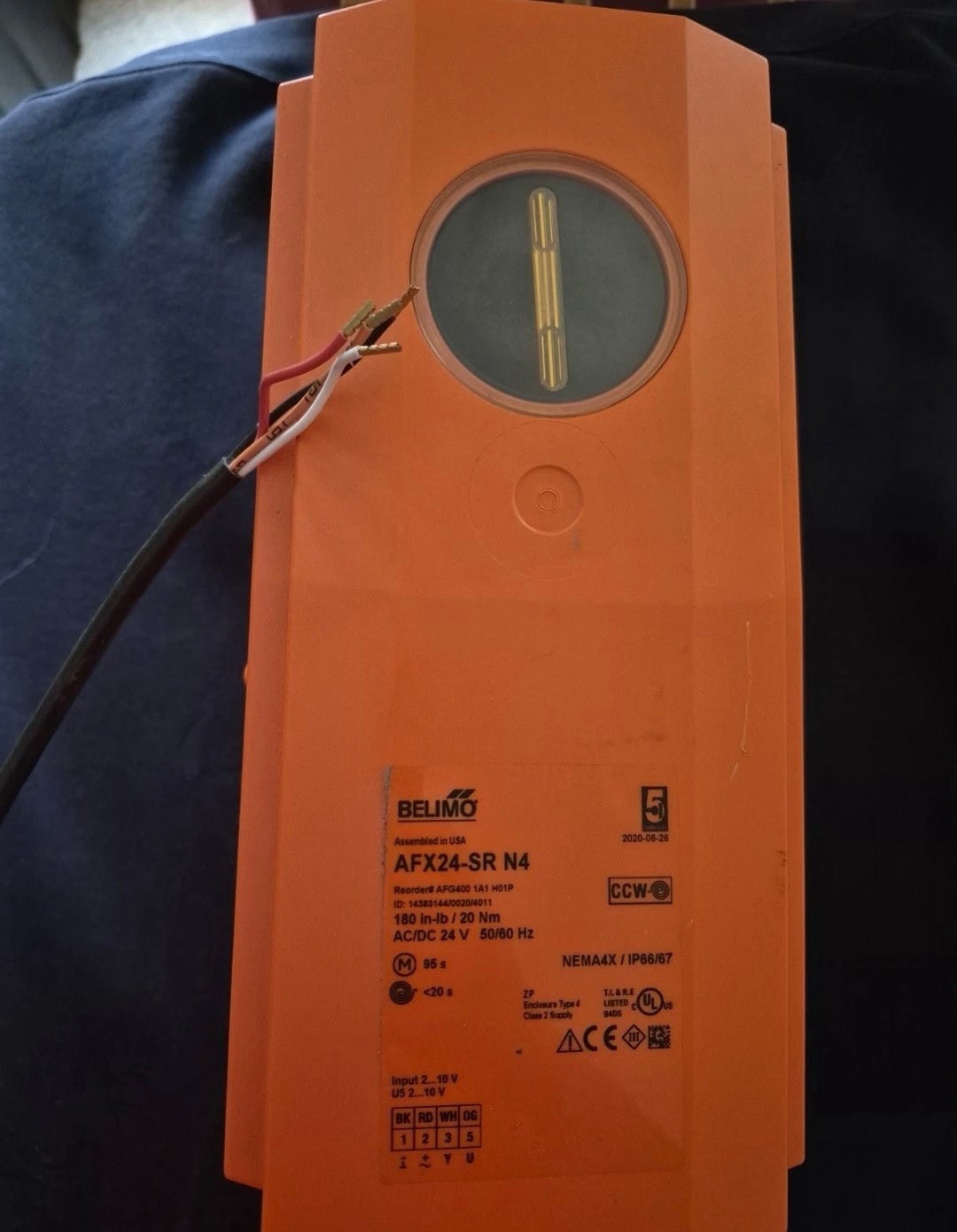 Belimo AFX24-SR N4 Non-Spring Return Damper Actuator 24V Corded Electric
