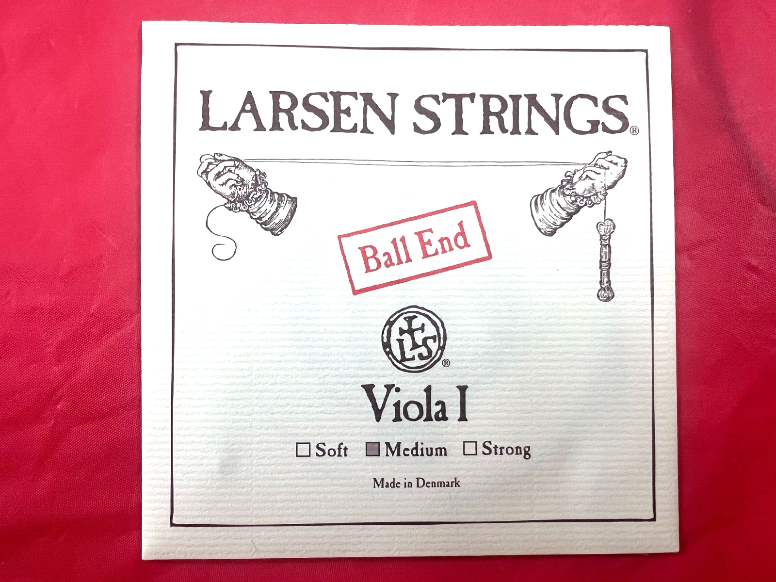 4x 100% Authentic Larsen Viola A Strings 4/4 Regular Version Ball End