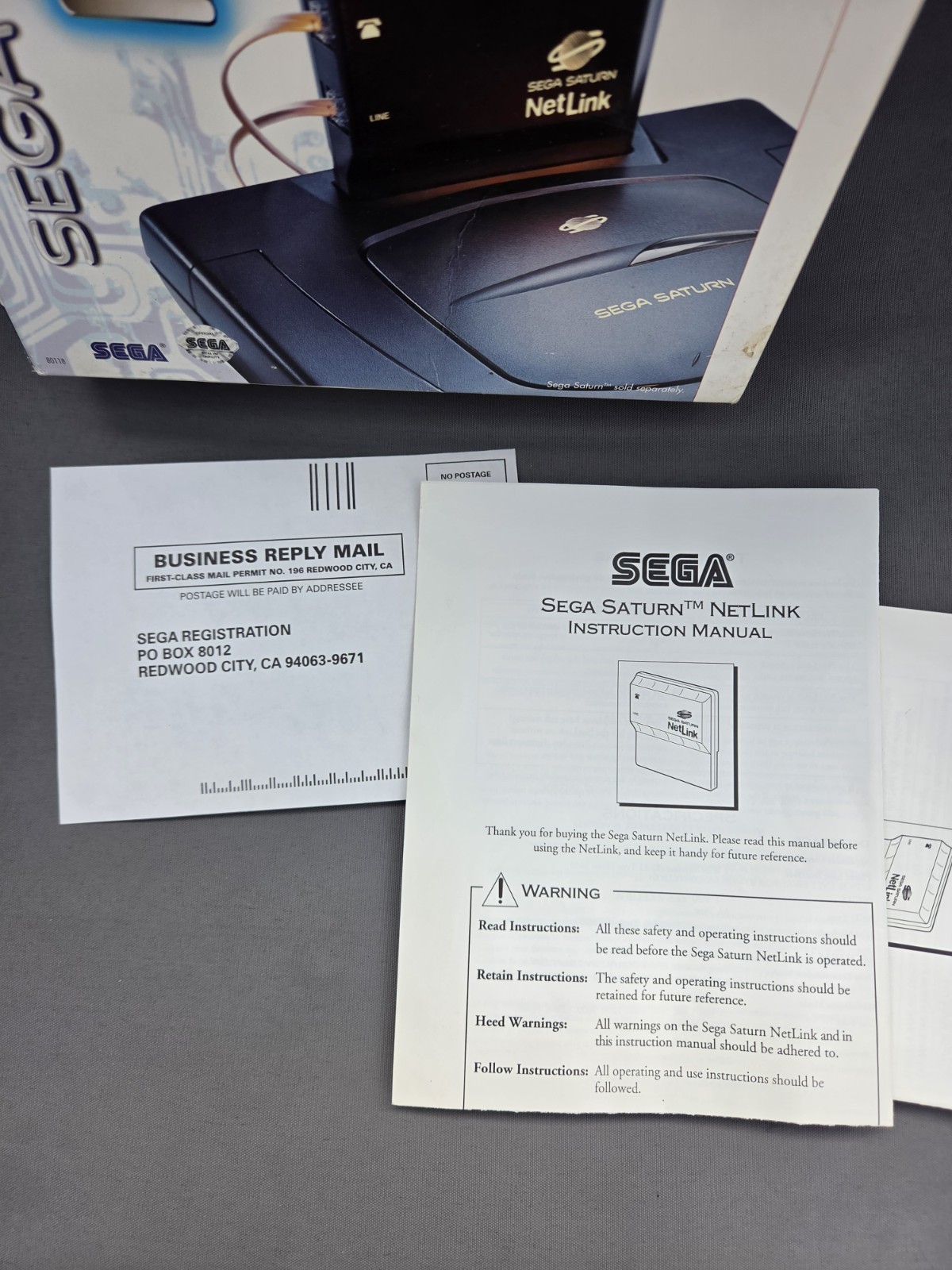 Netlink Planet Web Internet Modem Disc - Sega Saturn Net Link - CIB
