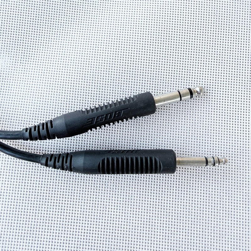 Genuine Bose A20 Aviation Headset Stereo Double Dual Plug Adapter Cable