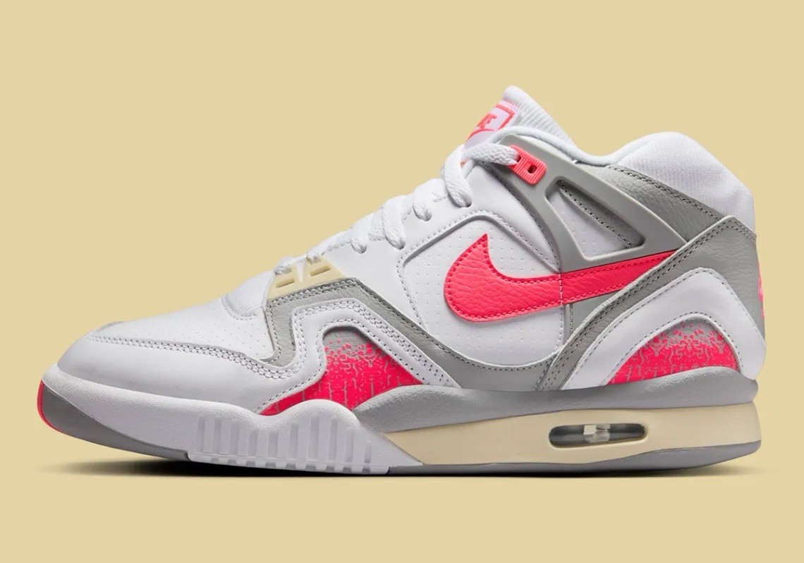 Nike Air Tech Challenge II Agassi Men’s Shoes White Racer Pink FZ9033 100 NEW