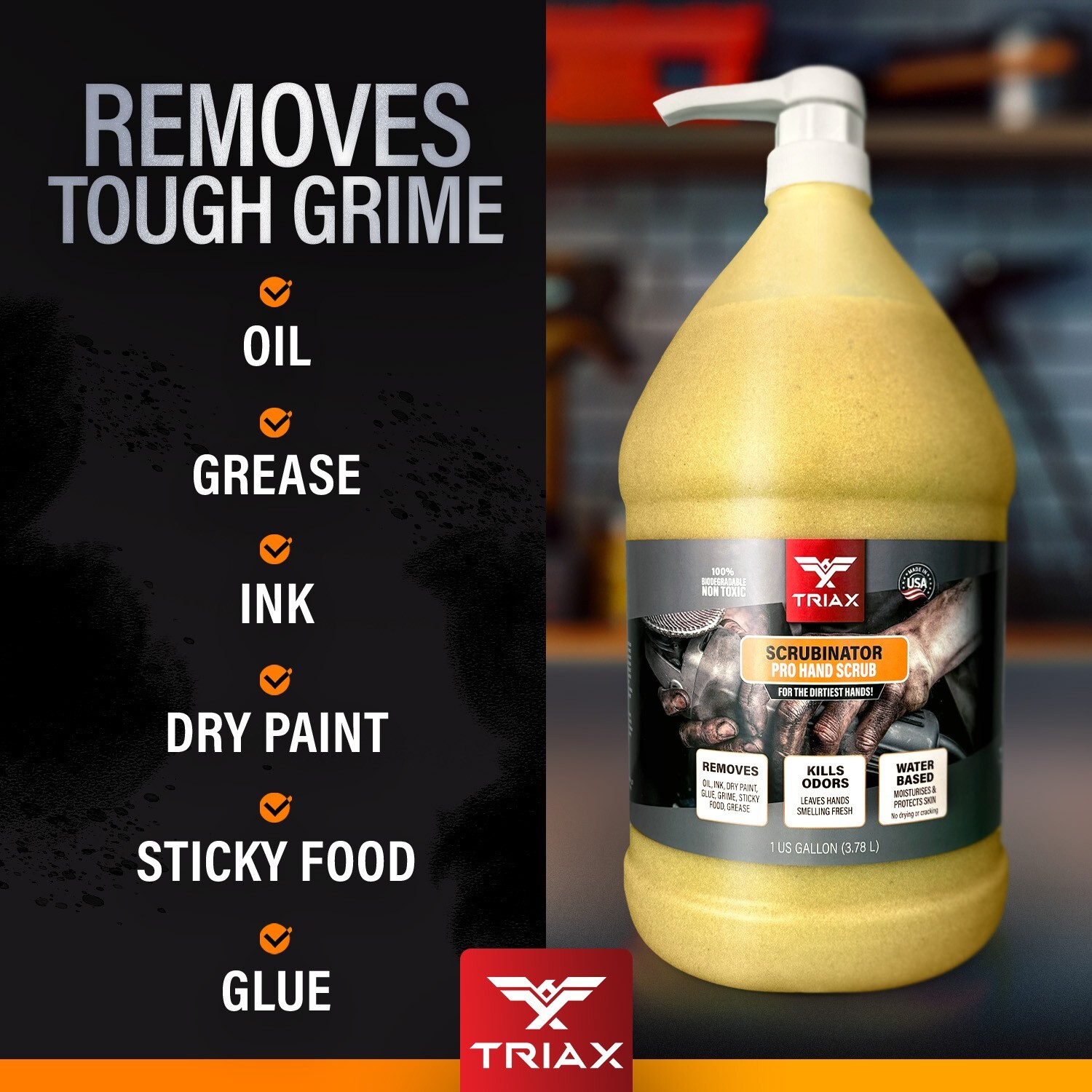 TRIAX Scrubbinator - Hand Scrub and Cleaner (1 Gallon)