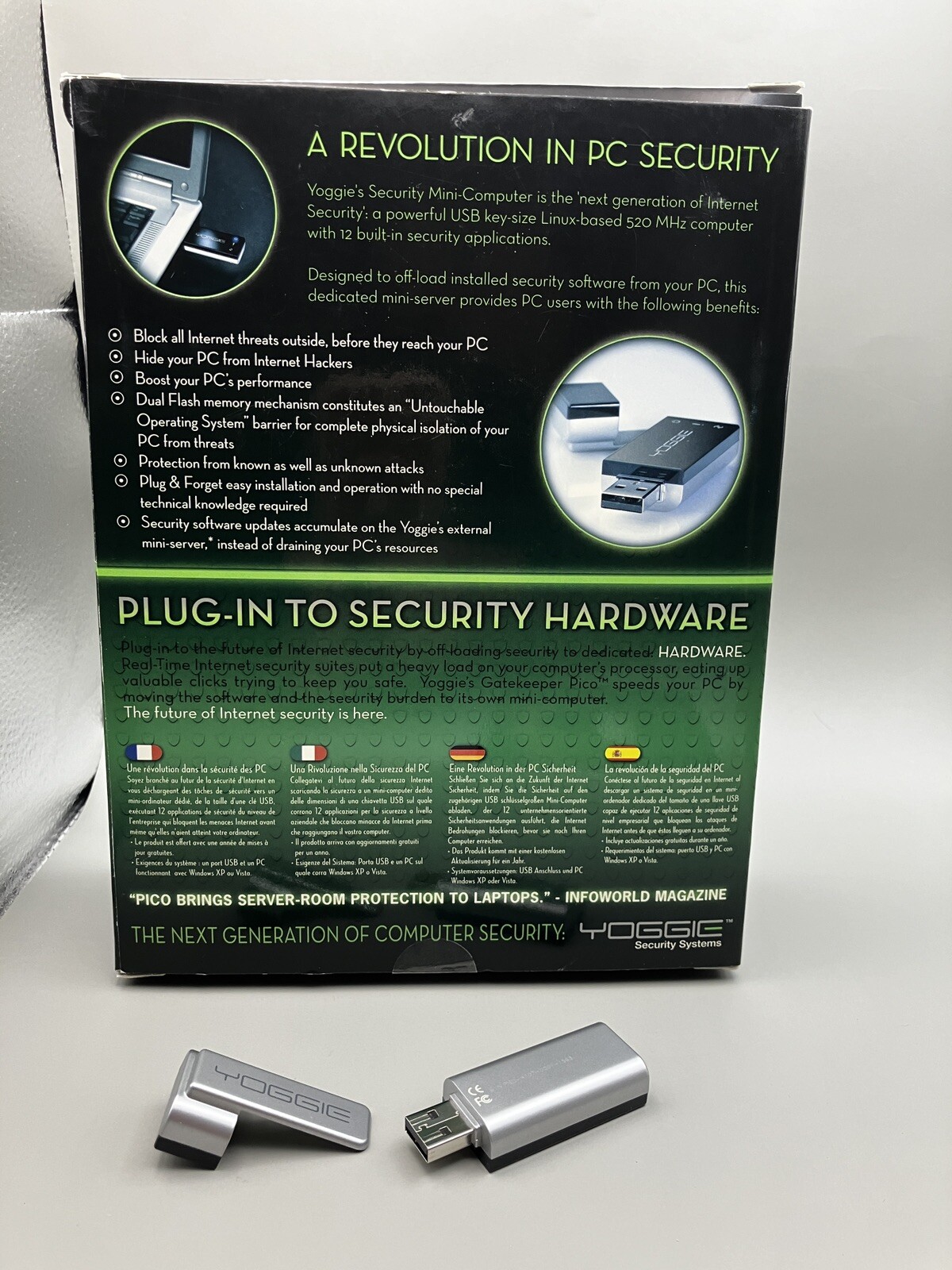 personal internet security portable USB 2007 Yoggie security for Window preowned