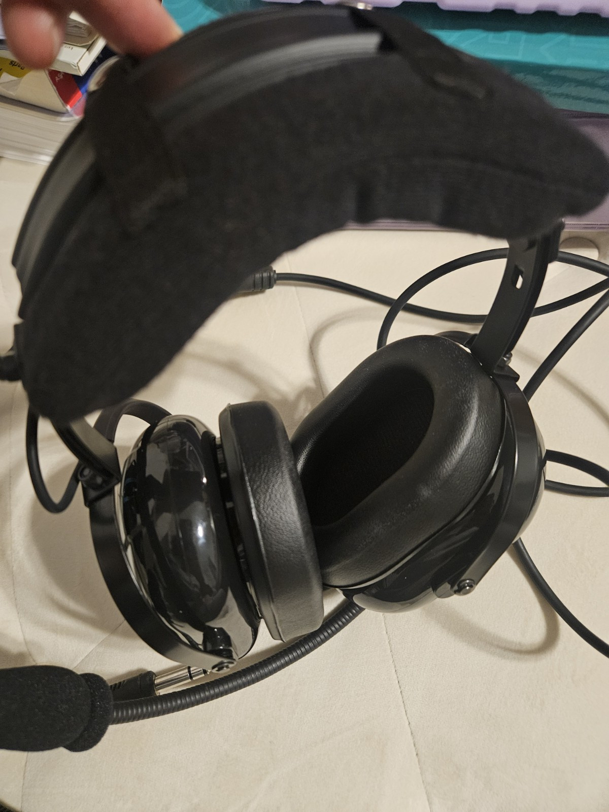 Aviation Headset for Pilots with Passive Noise Cancellation, NEW