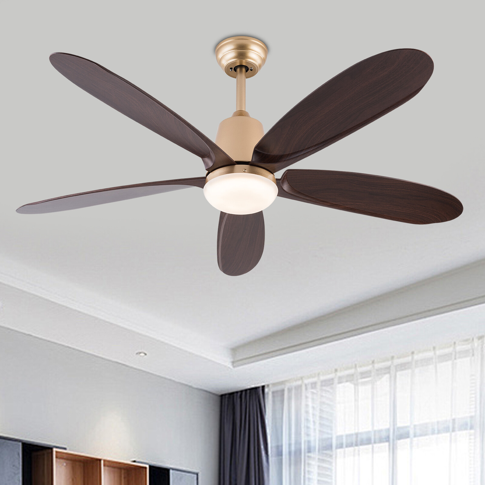 52" Fan Chandelier Ceiling Fan with Lights & Remote Control Ceiling Fan Light��