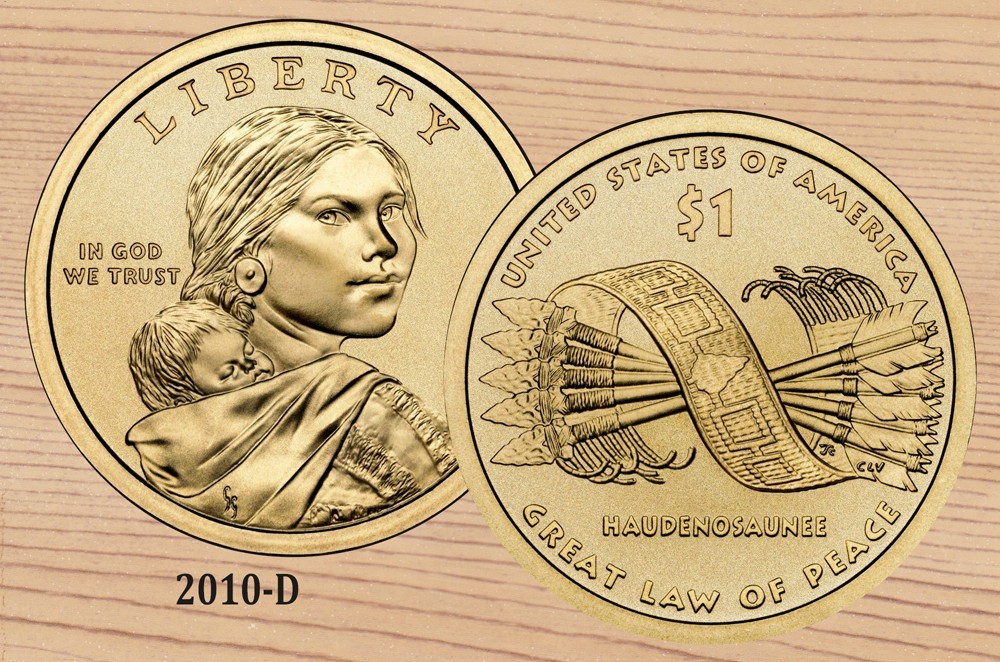 2010 D Native American / Sacagawea Golden Dollar BU 1-Coin