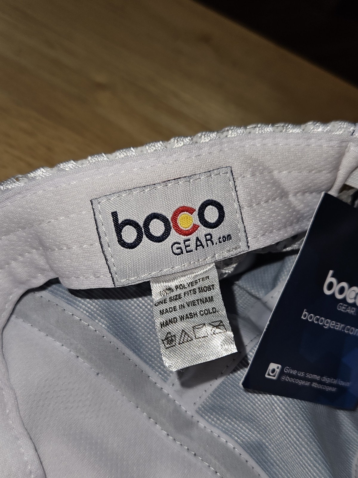 NWT Boco Gear Hat Tempe Ironman Race Lightweight Breathable Strapback Finisher