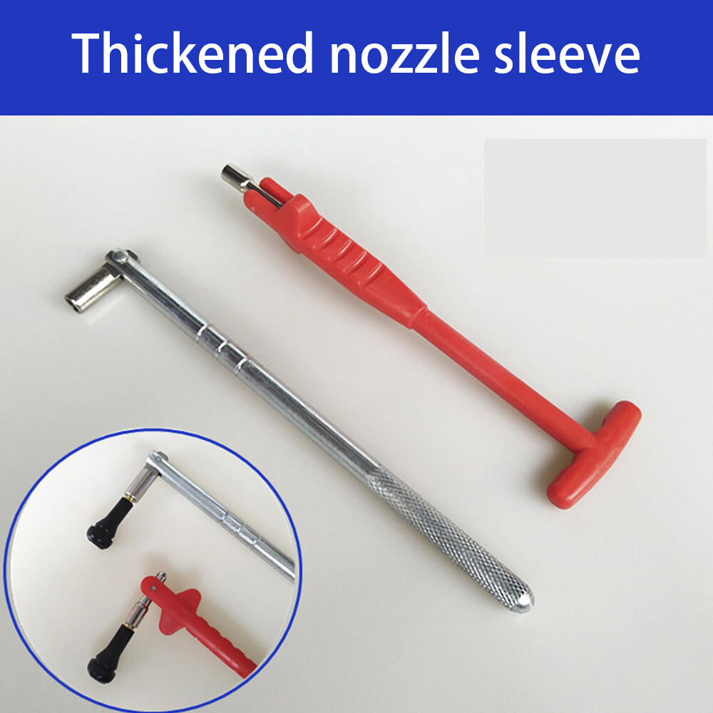 Red Tire Valve Puller For Leverage Against Wheel Rim Application Plastic&Metal