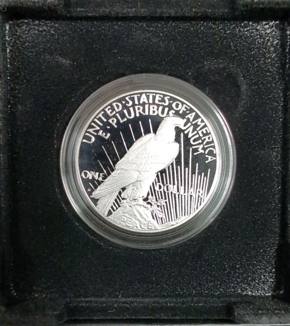2023-(S) PEACE SILVER DOLLAR PROOF ORIGINAL. MINT PACKAGE 23XL