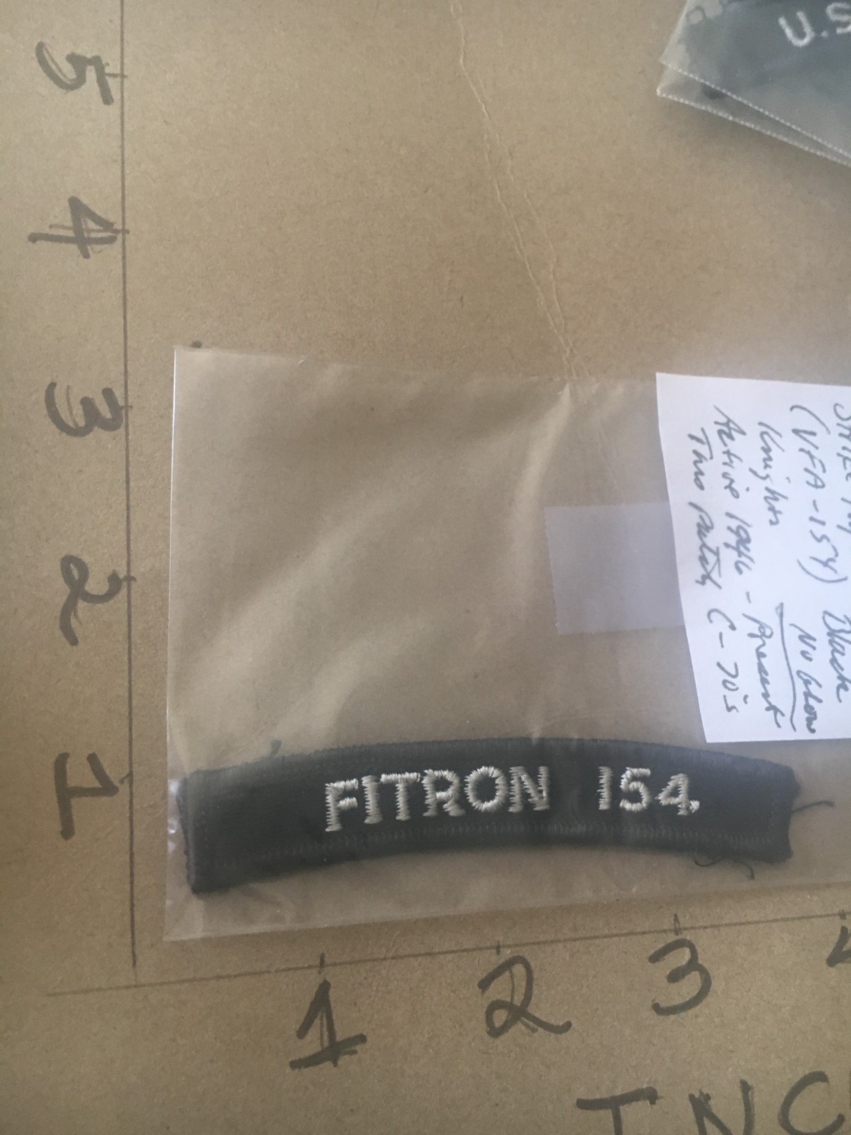 US NAVY SHOULDER STRIP TAB *** rocker *** Patch Fitron 154