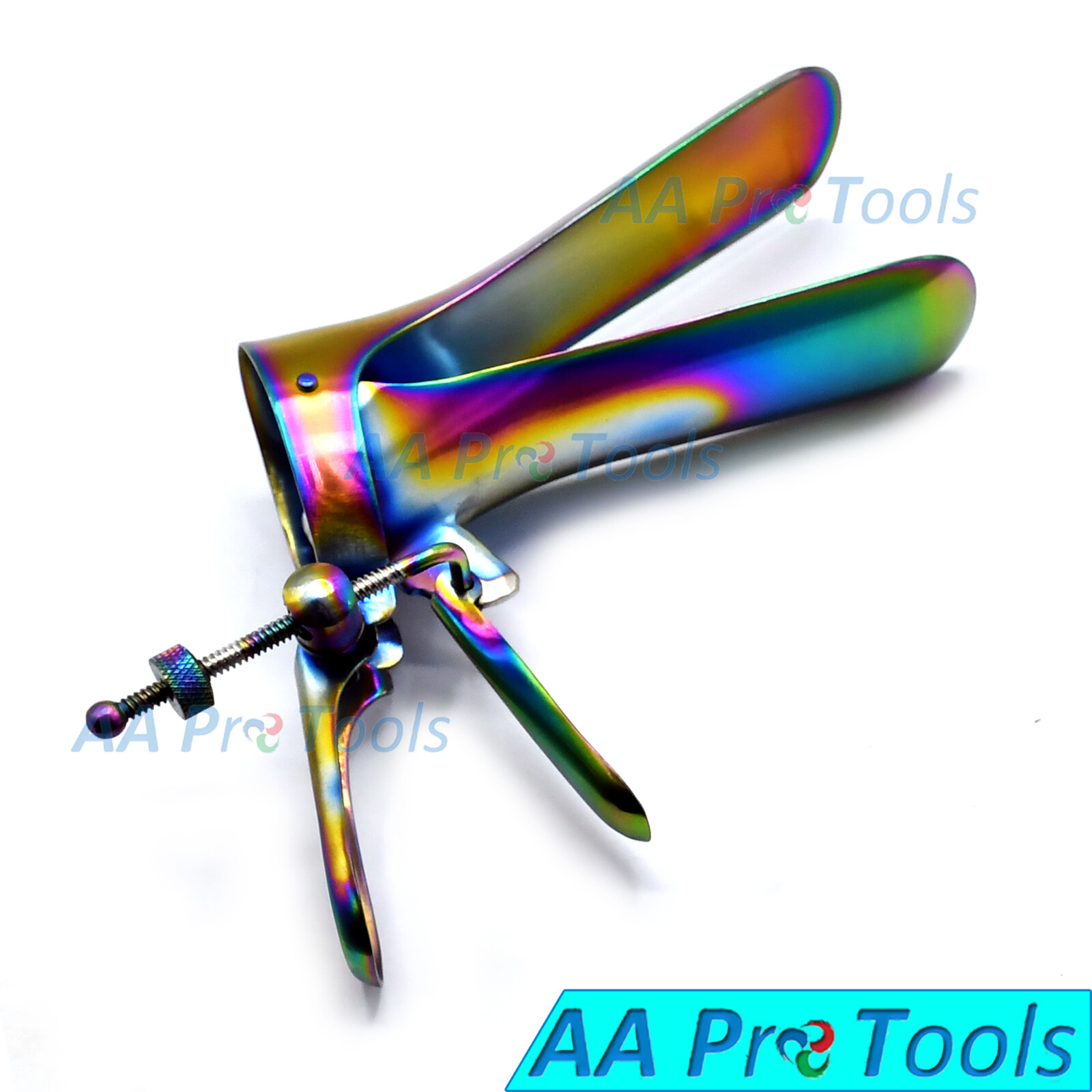 AAPRO Multi-Titanium Color CUSCO Anal Vaginal Dilation Speculum Medium A+Quality
