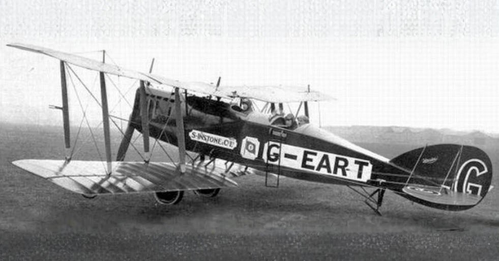 Bristol Tourer UK Civil Utility Desktop Wood Airplane New Model Small Scale 1/48