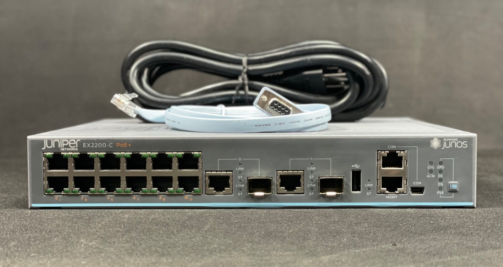 Juniper EX2200-C-12P-2G 12 Port PoE+ Compact Managed Switch - Same Day Shipping