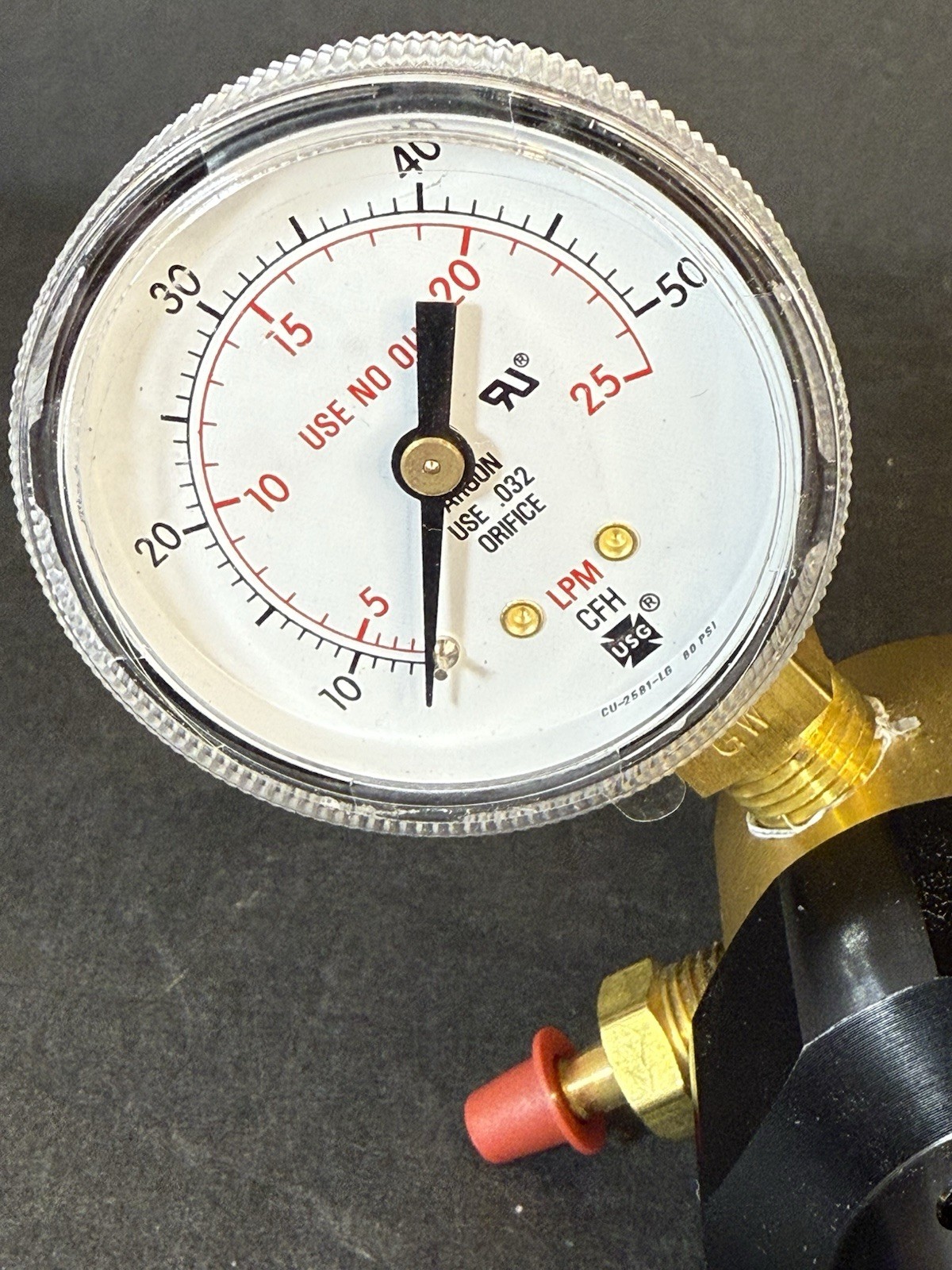Miller 16504 Argon Regulator Gauge - New!