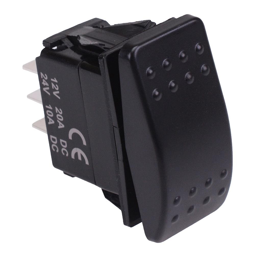 (On)-Off-(ON) Momentary Automotive Rocker Switch SPDT 10A 12-24V IP68