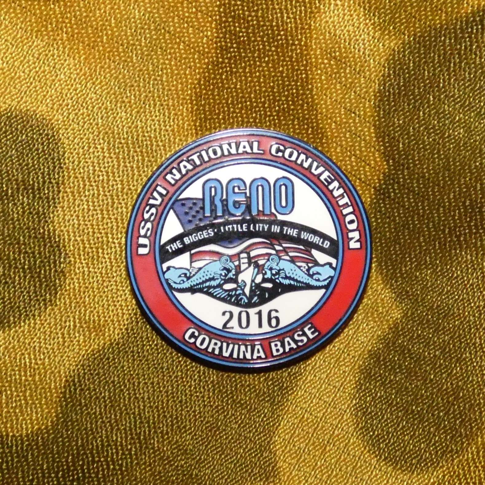 US Navy Submarine Veterans International 2016 Reno Convention Lapel Pin