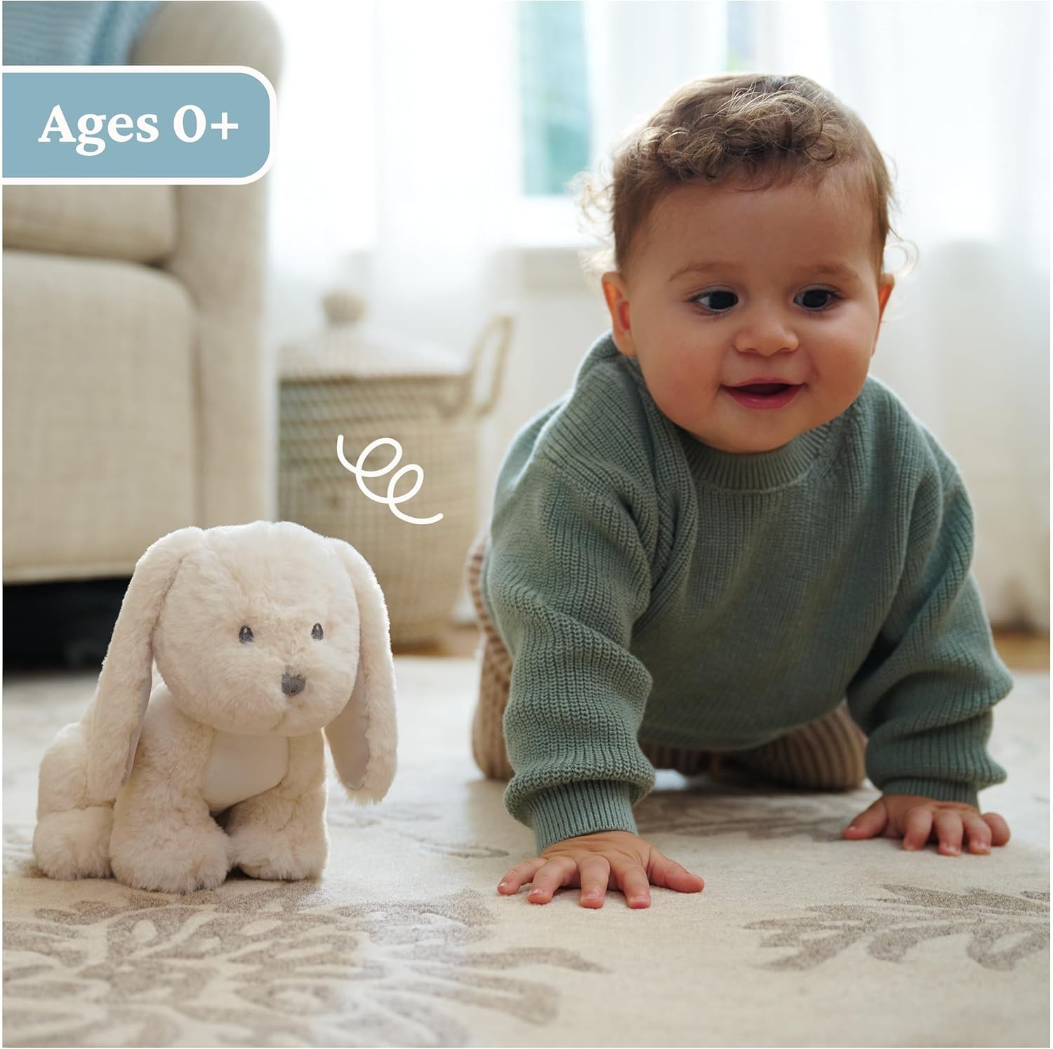 GUND Baby Clover Bunny Plush, Bunny Stuffed Animal for Babies and Toddlers, Crea