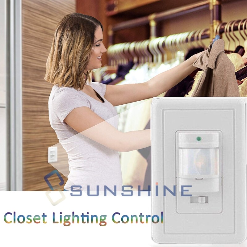 110V Automatic PIR Occupancy Motion Sensor Light Switch Auto On/Off Infrared