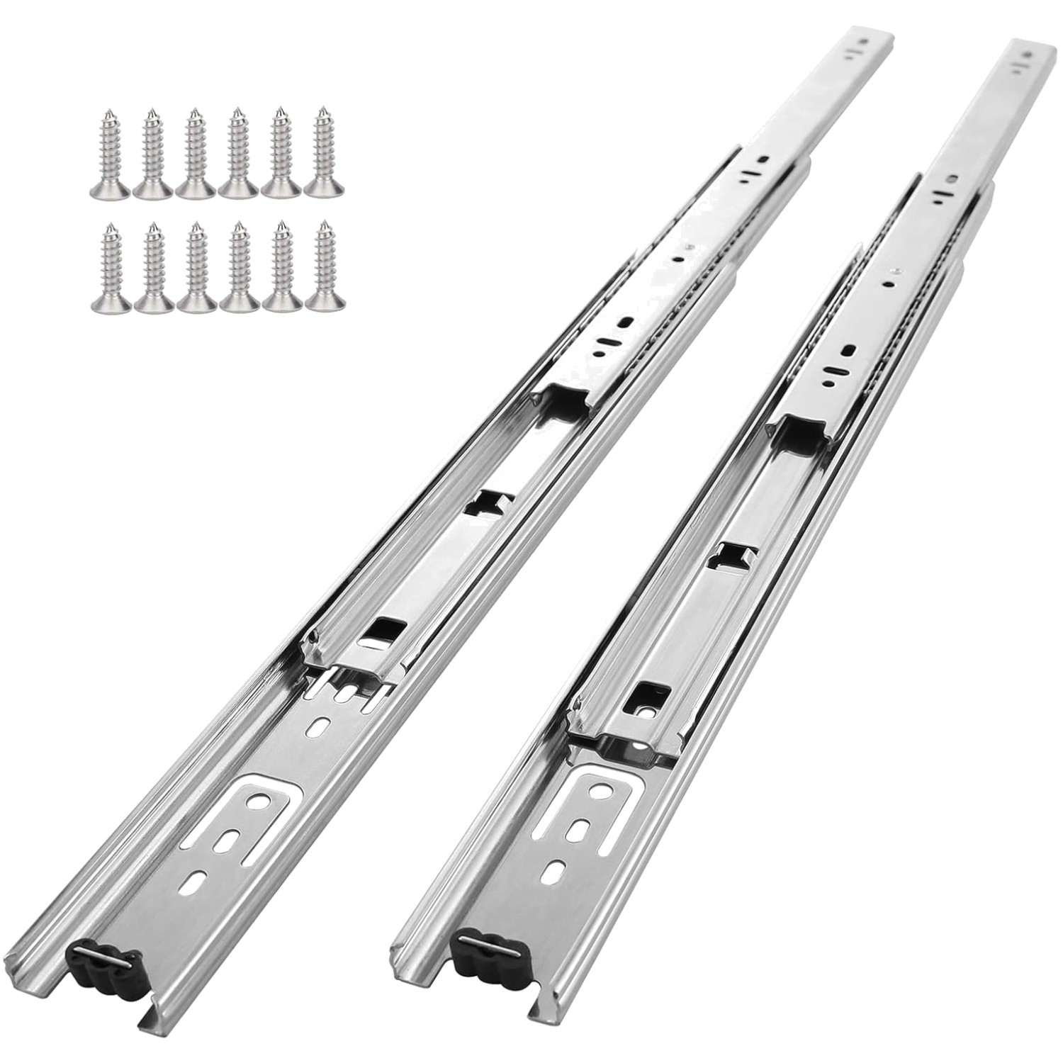10 Pairs 22 Inch Drawer Slides - 100 LB Capacity, Full Extension, Noise-Free