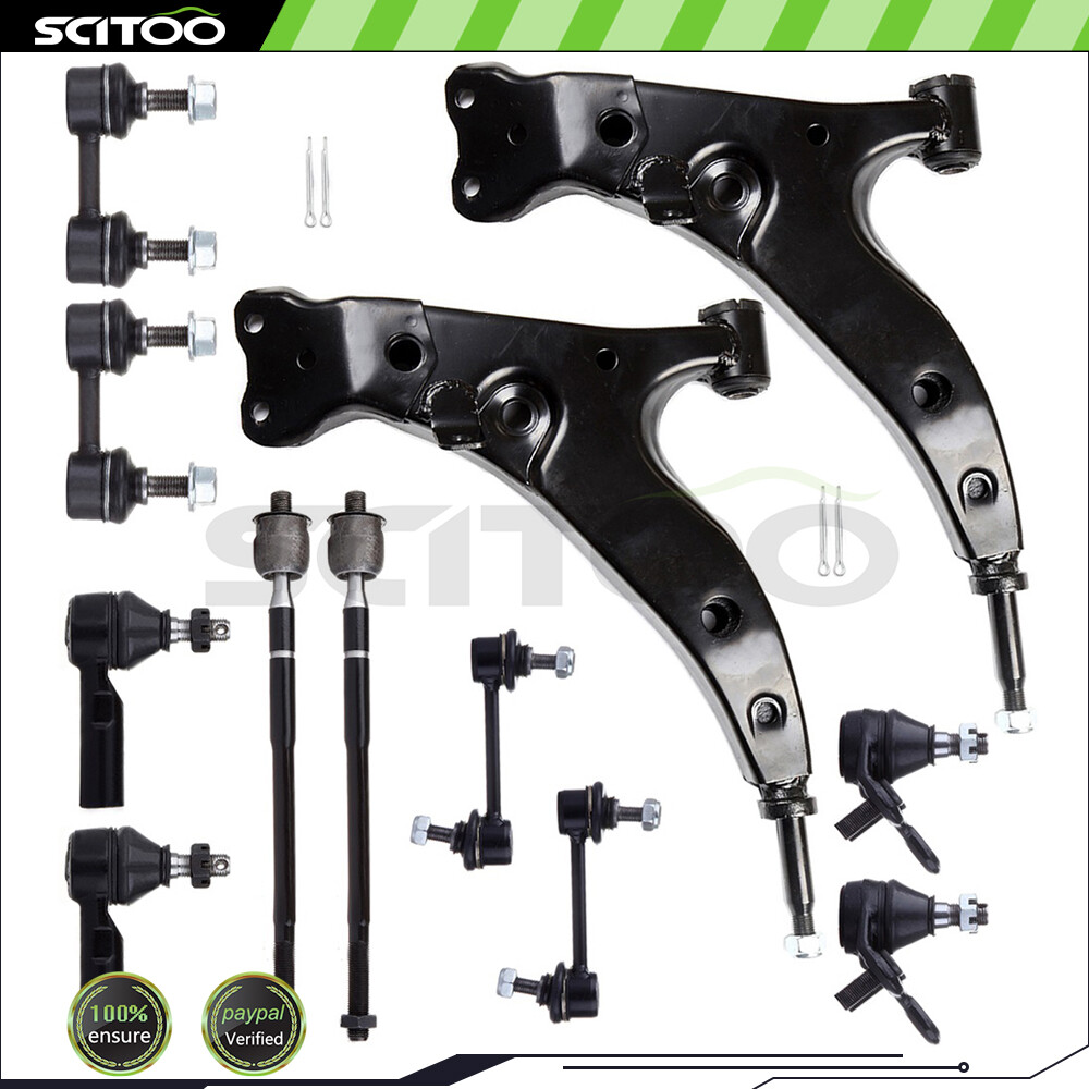 For 1993-1995 Toyota Corolla Front Rear Control Arm And Ball Joint Tie Rod End