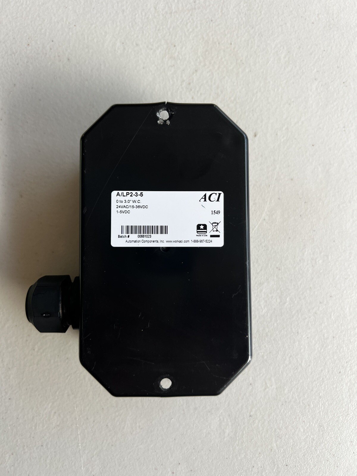 ACI A/LP2-3-5 Differential Pressure Transmitter