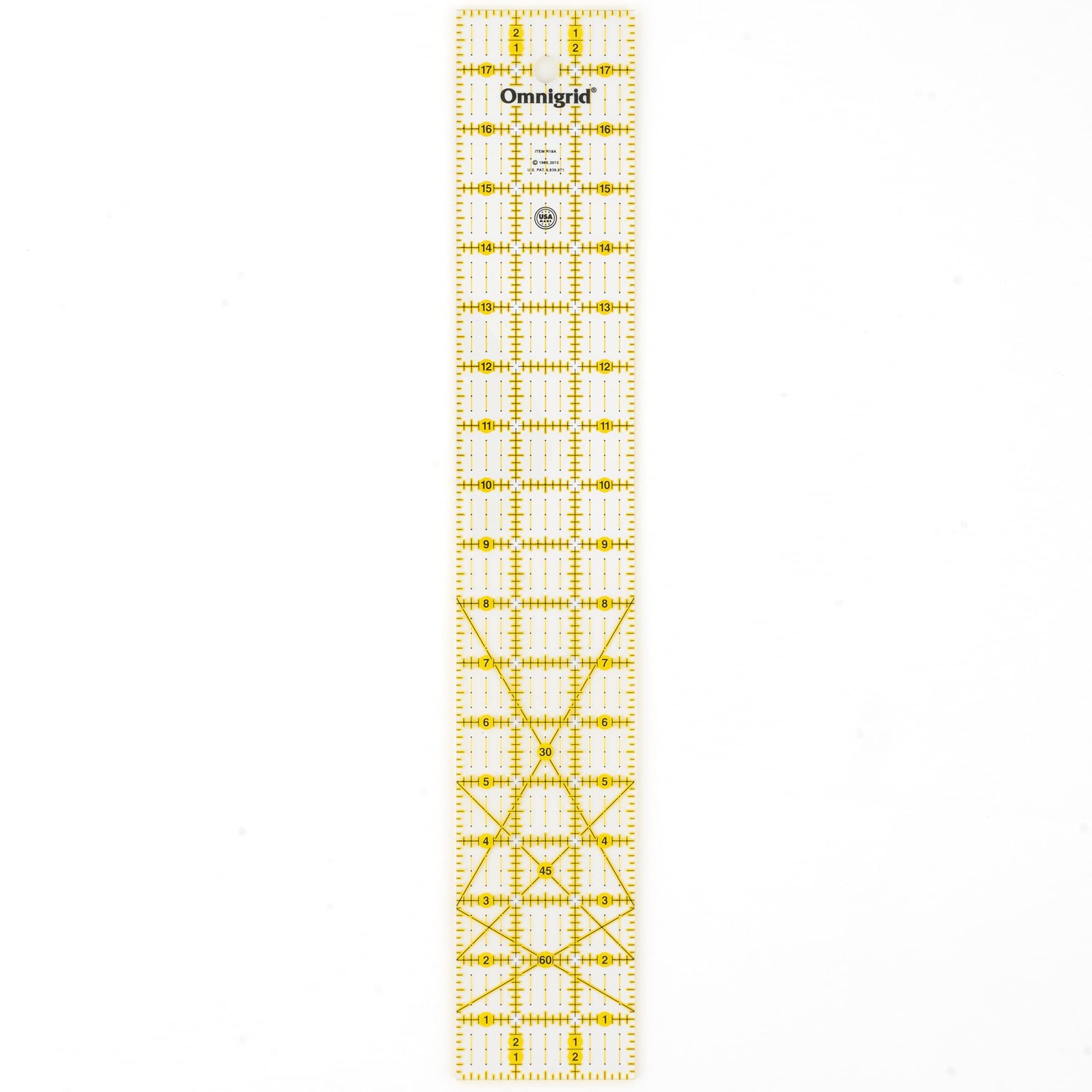 Omnigrid 3 Inch By 18 Inch Angles Ruler