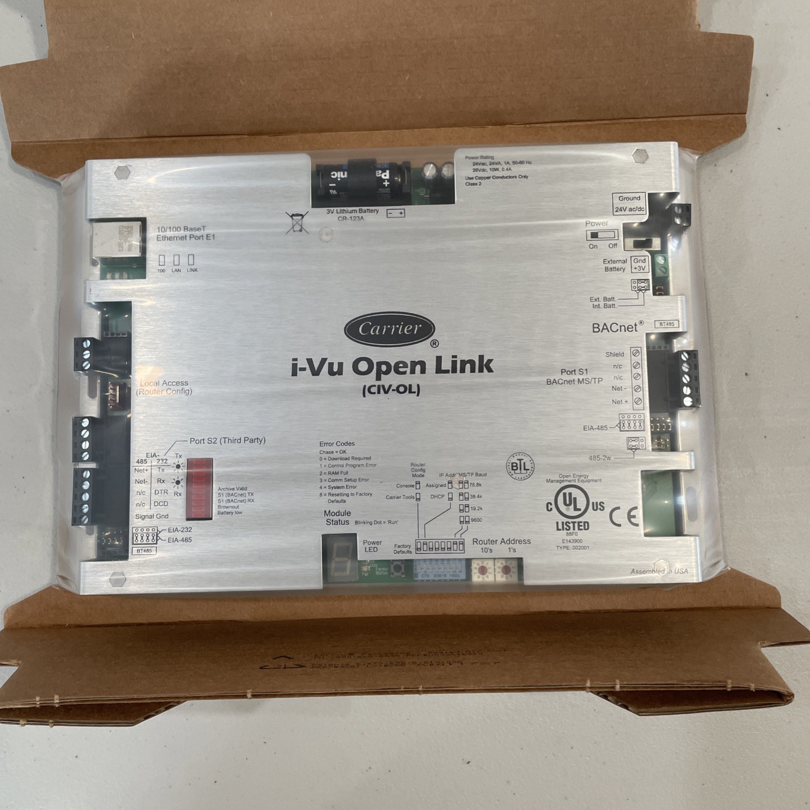 Carrier I-VU Open Link (CIV-OL) - NEW
