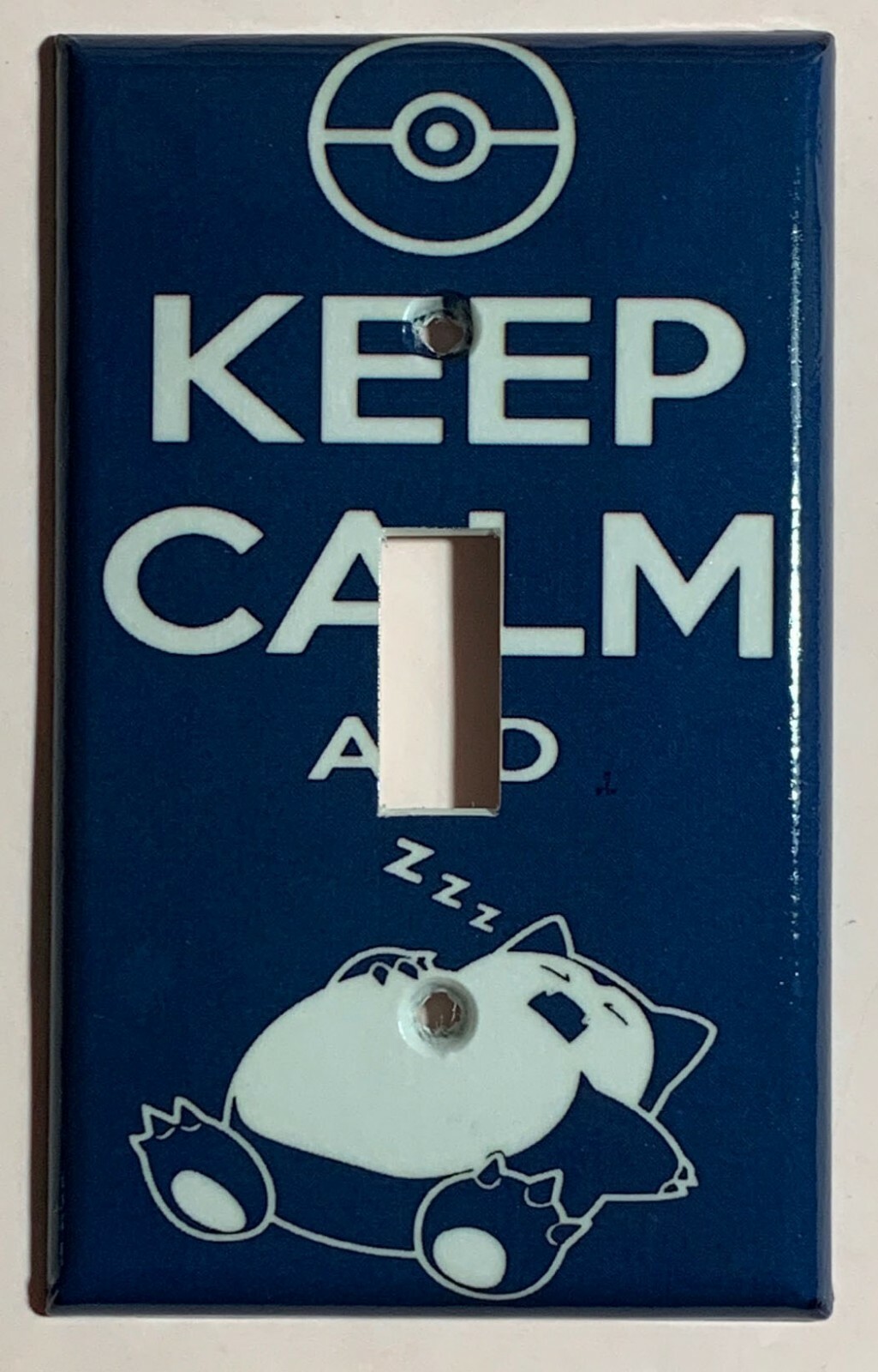 Pokemon Snorlax Calm Sleep Light Switch power Outlet Wall Cover Plate Home Decor