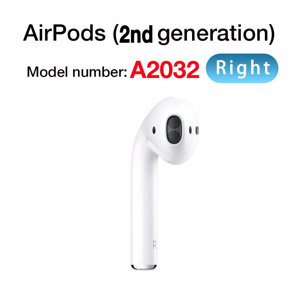 Apple AirPods 2nd Generation Replacement: Right Side AirPods A2032 ONLY
