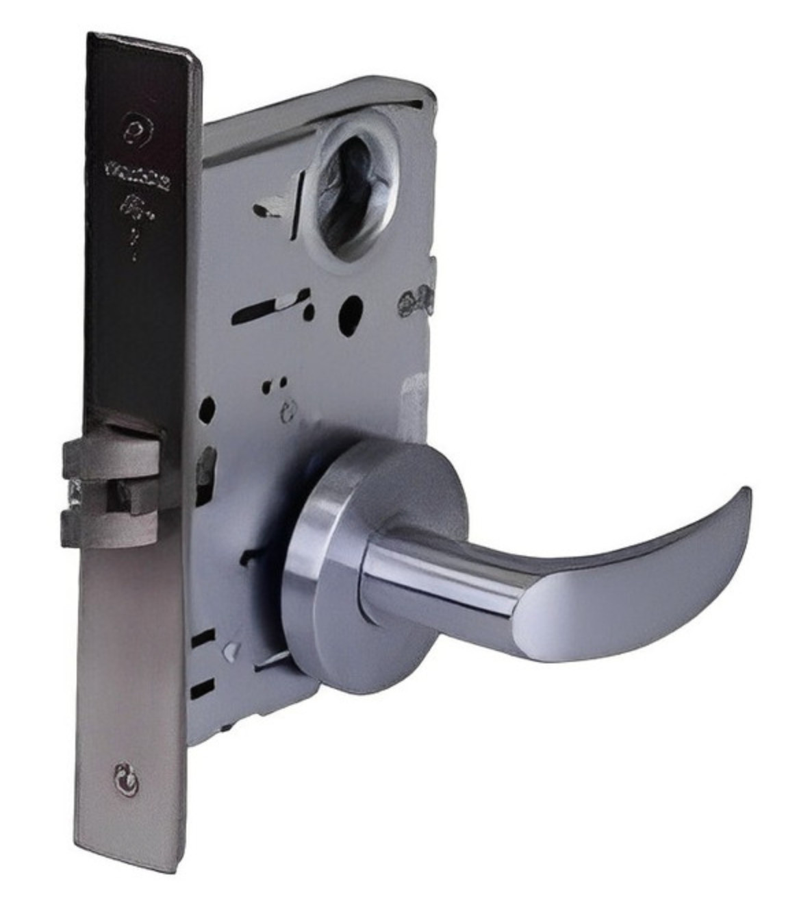 Falcon MA101 SG 626 Passage Mortise Lock Satin RH Chrome S77801 A8737-1