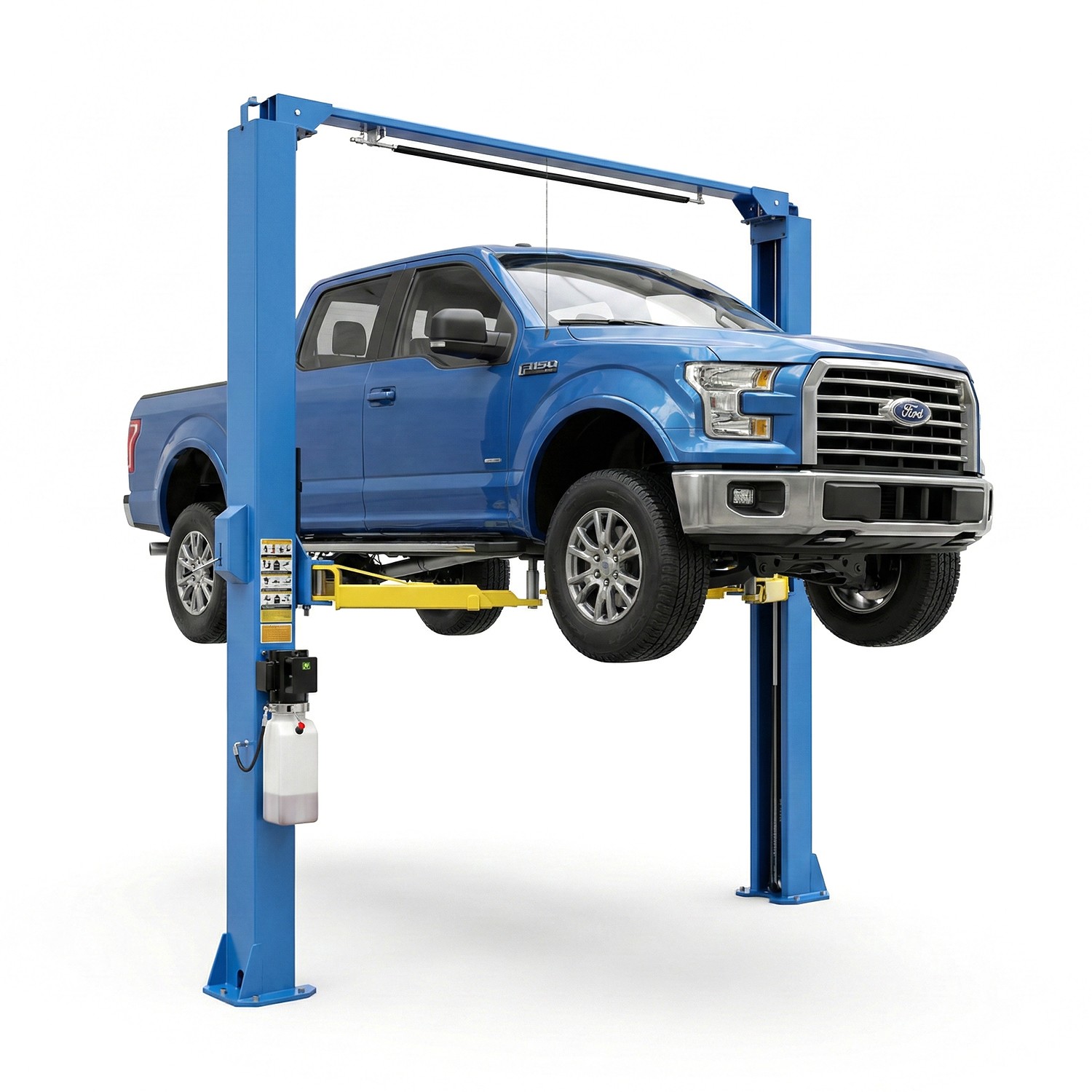 2 Post Lift 11000lbs Clear Floor Overhead Auto Lift W/ Single-Side Lock Release