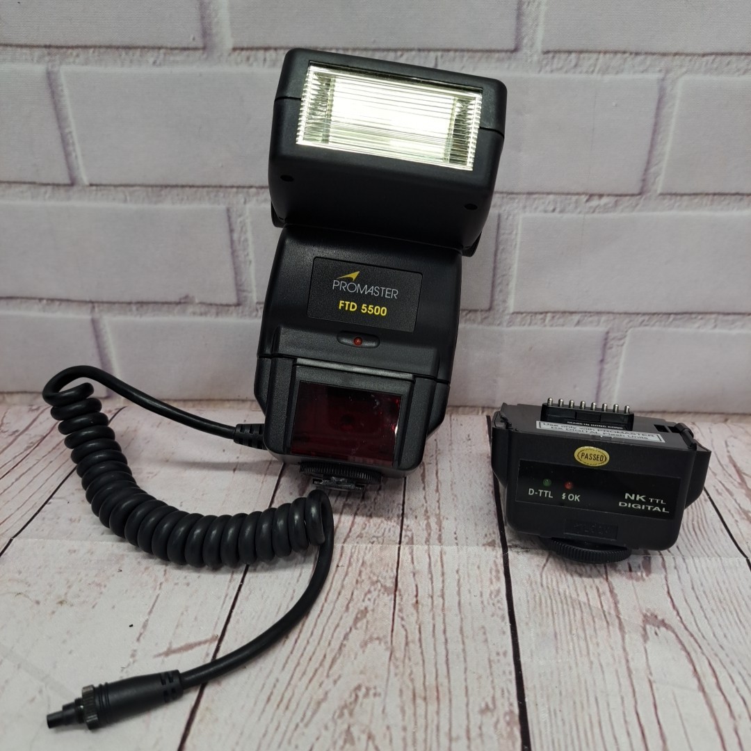 Promaster FTD 5500 Shoe Mount Camera Flash Tested Works