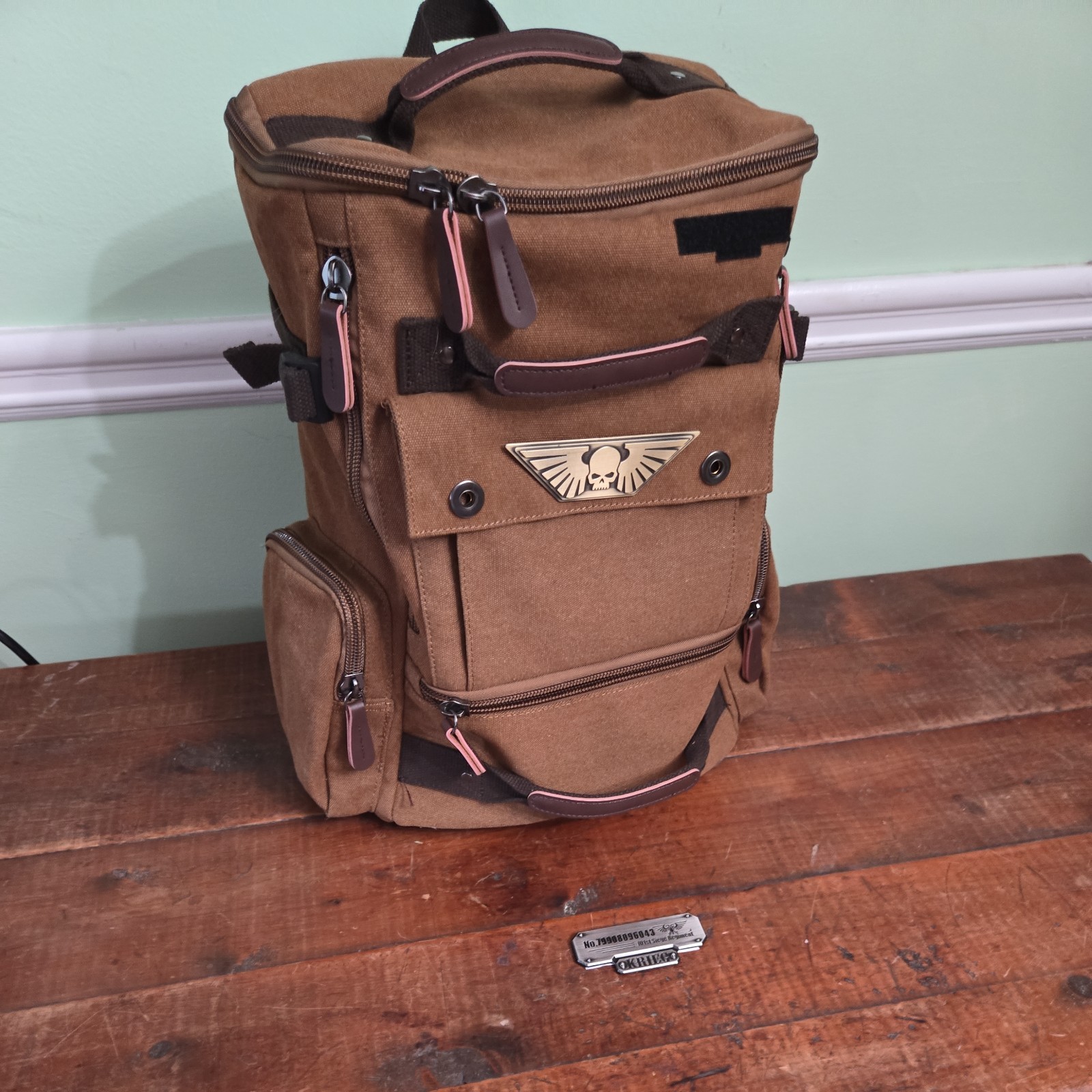 Warhammer 40k Imperium Krieg Backpack Brown VERY LIGHTLY USED