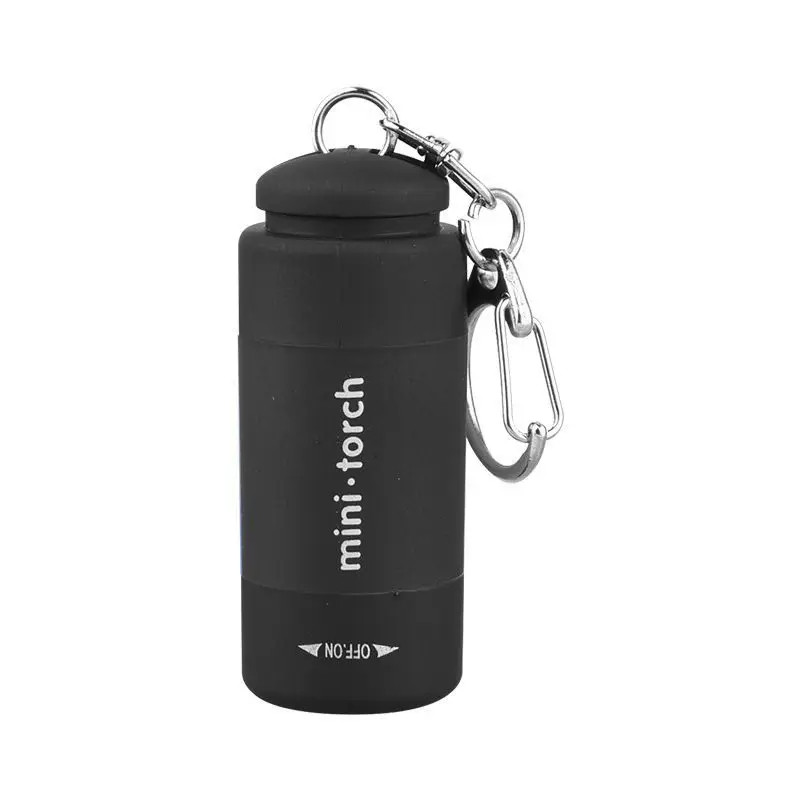 USB Rechargeable Mini LED Keychain Flashlight Strong Pocket Light Waterproof