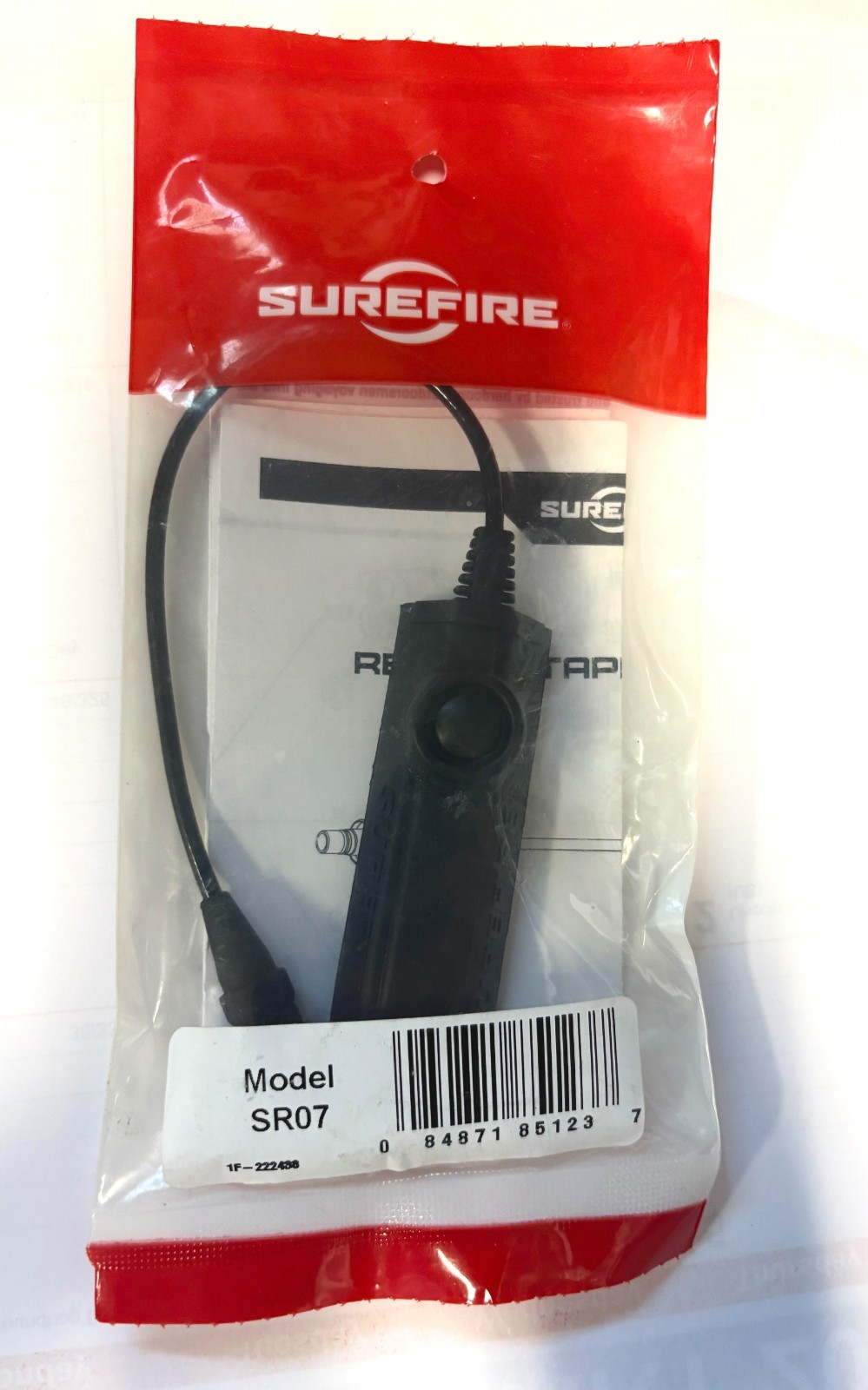 New Surefire SR07 Remote Dual Switch with 7" Cable For Any SureFire WeaponLight