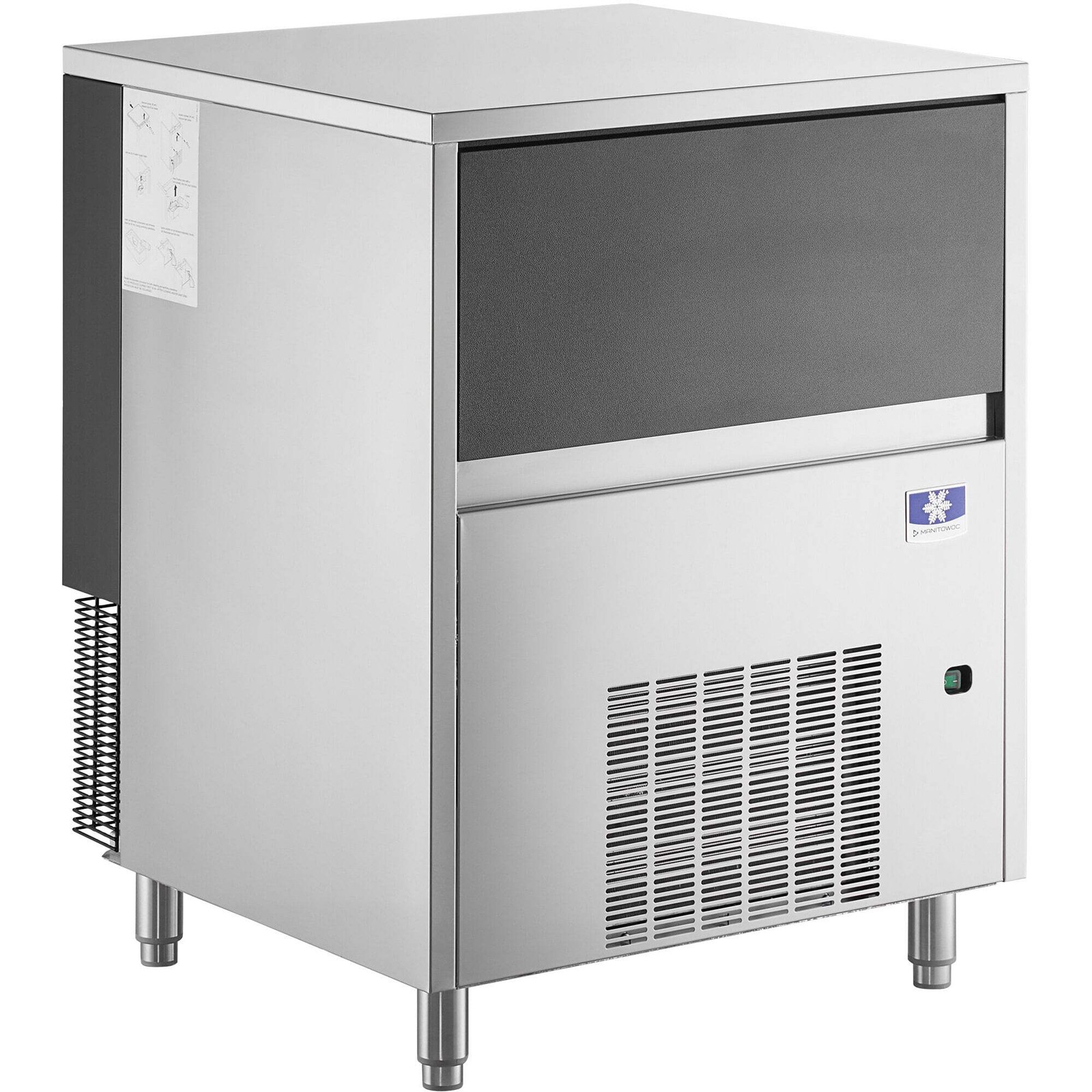 Manitowoc UNP0300A-161 Undercounter Air Cooled Nugget Ice Machine with 50 lb. Bi