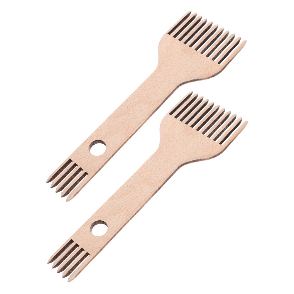 2 Pcs Loom Set Weaving Tools Weave Comb Knitting Double-ended Machine