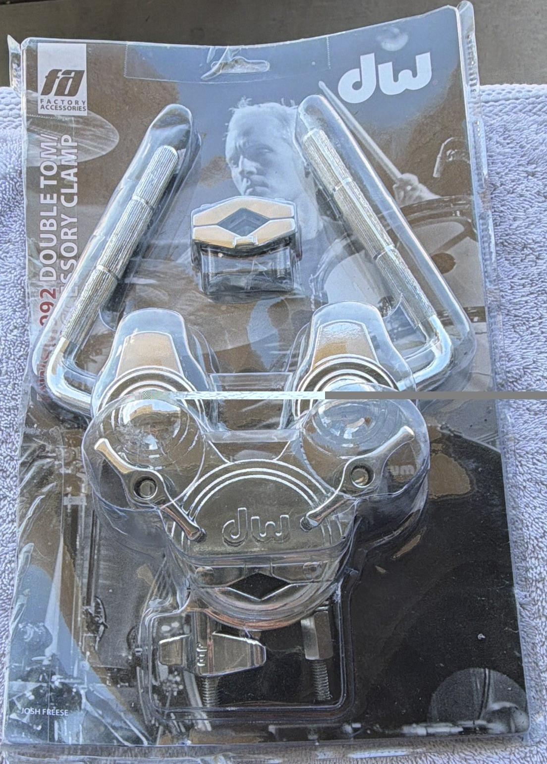 DW SM992 Double Tom Accessory Clamp for Tom Percussion
