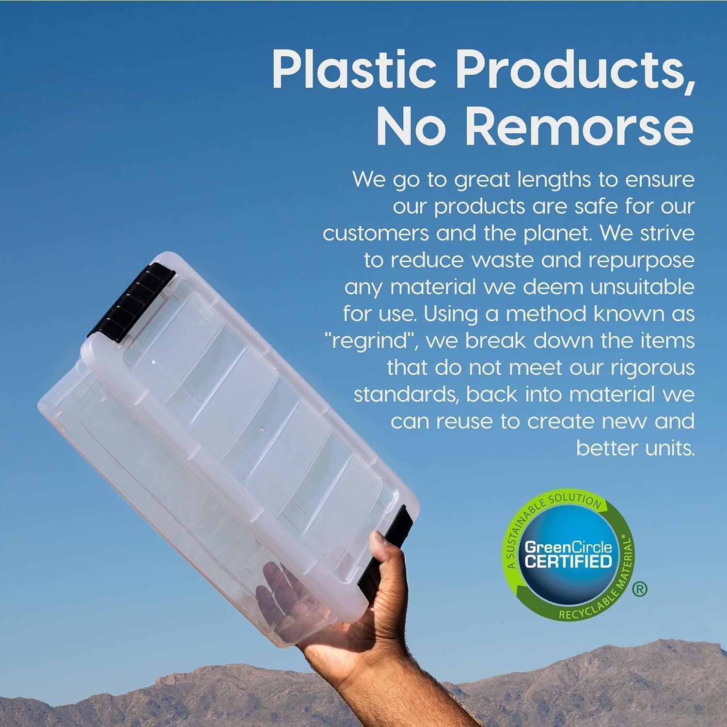 13-Quart Plastic Storage Containers (with Lids and Latches) 6-Piece Set - Clear