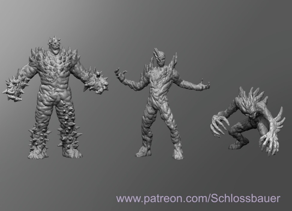 Dungeons and Dragons - HD Resin Print - Medium Ice Elemental - Blizzardborn