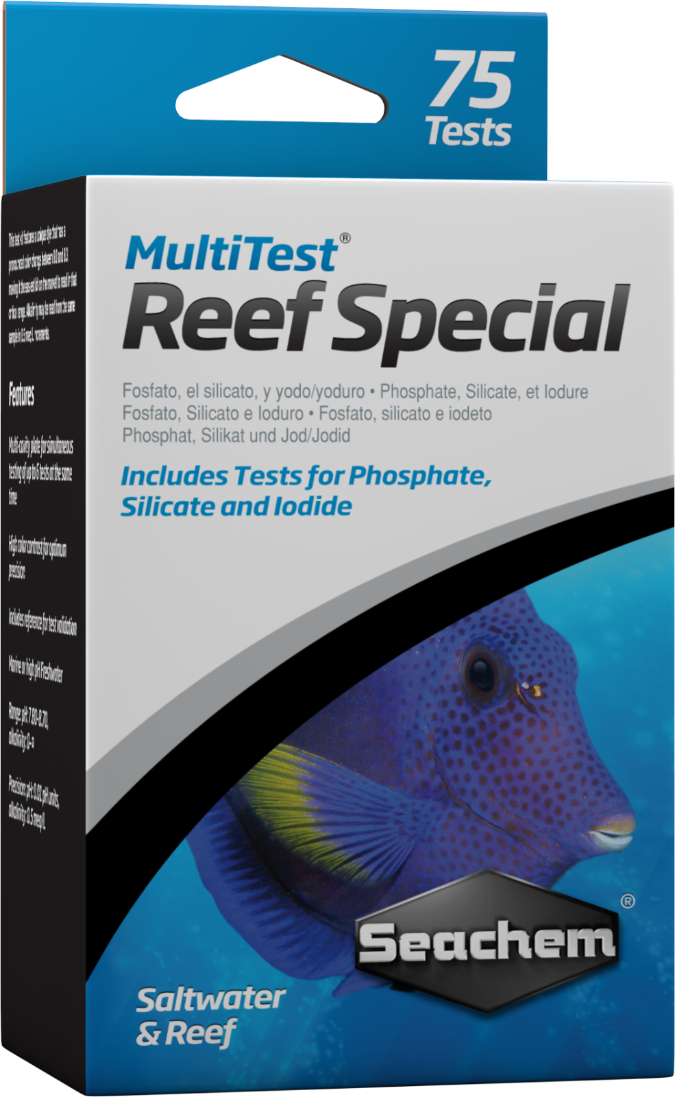 SEACHEM MULTITEST REEF SPECIAL MARINE KIT TESTS FOR PHOSPHATE SILICATE IODIDE