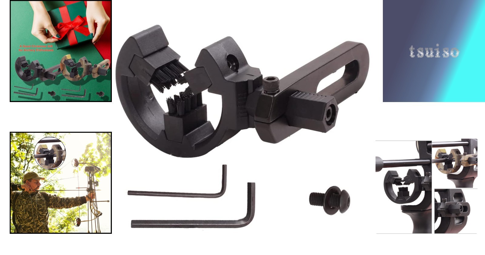 Capture-Style Archery Arrow Rest for Compound & Recurve Bows - Left/Right Hand