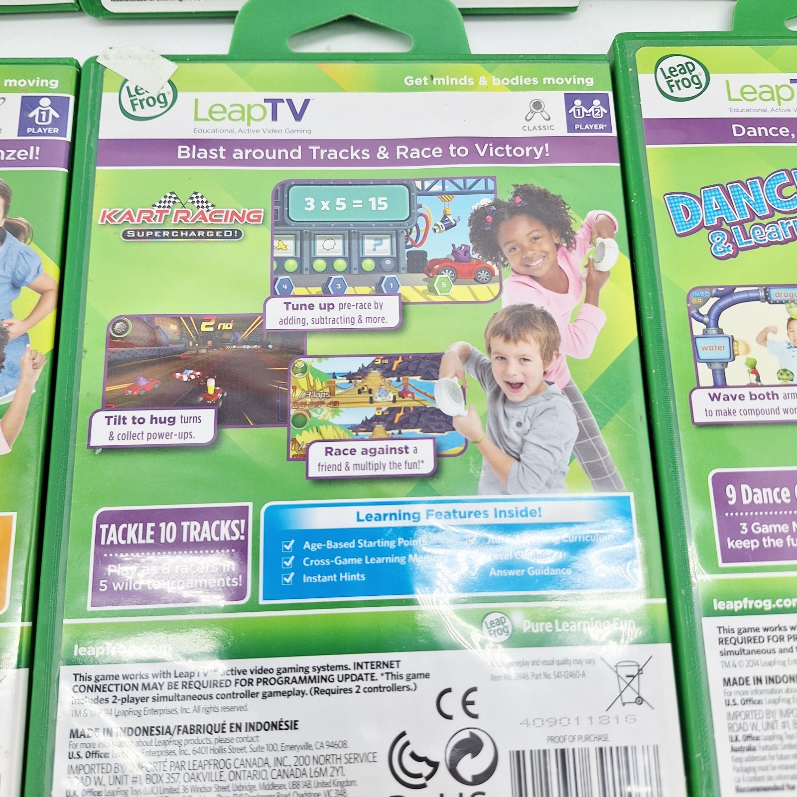 Lot Of 6 Leap Frog Tv Educational Gaming Games All Complete In Cases And Working