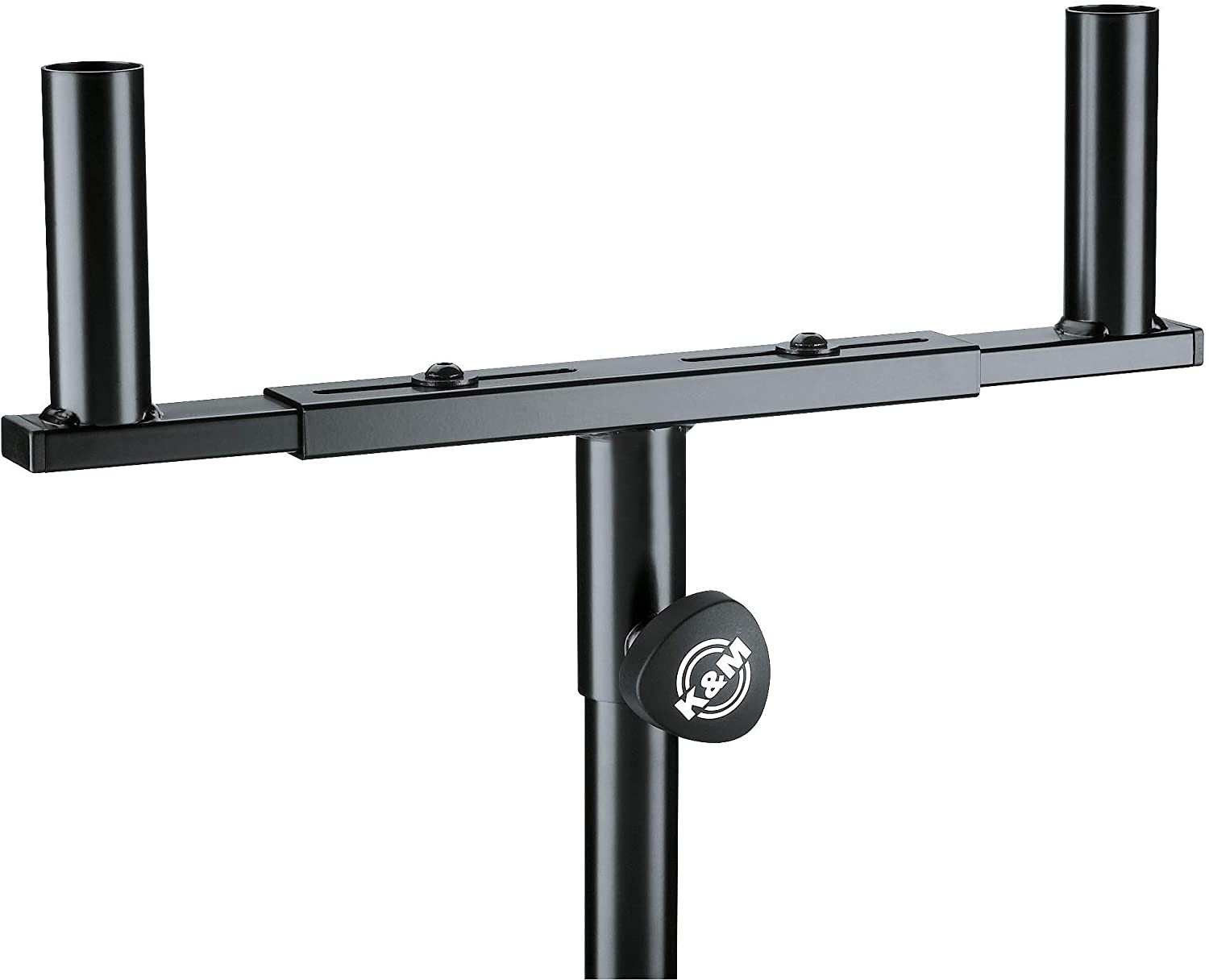 OB K&M 24105.000.55 Speaker Slips on Mounting Fork Stand, Black