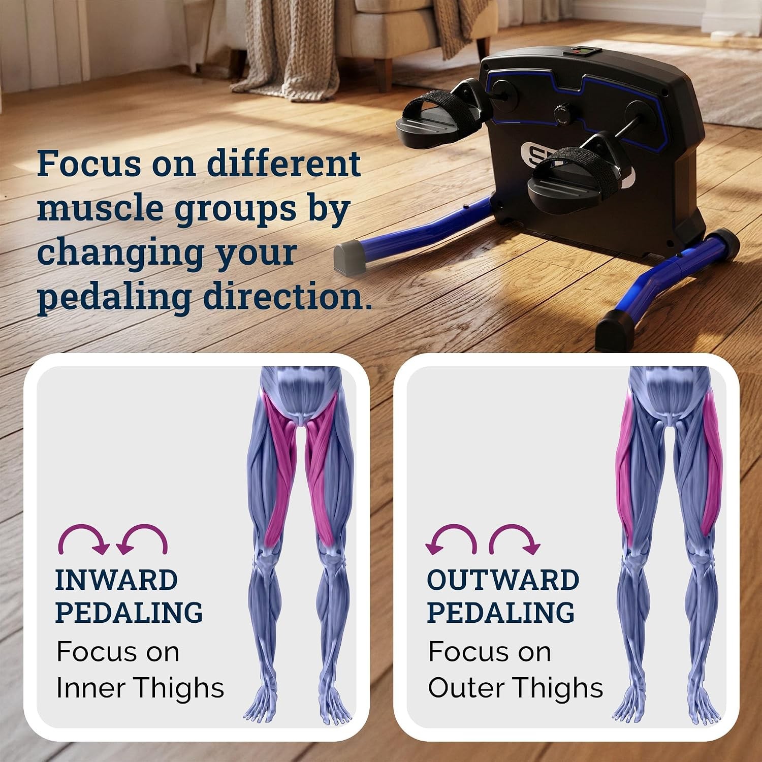 Lateral Elliptical Compact Under Desk Exercise Equipment & Lateral Elliptical