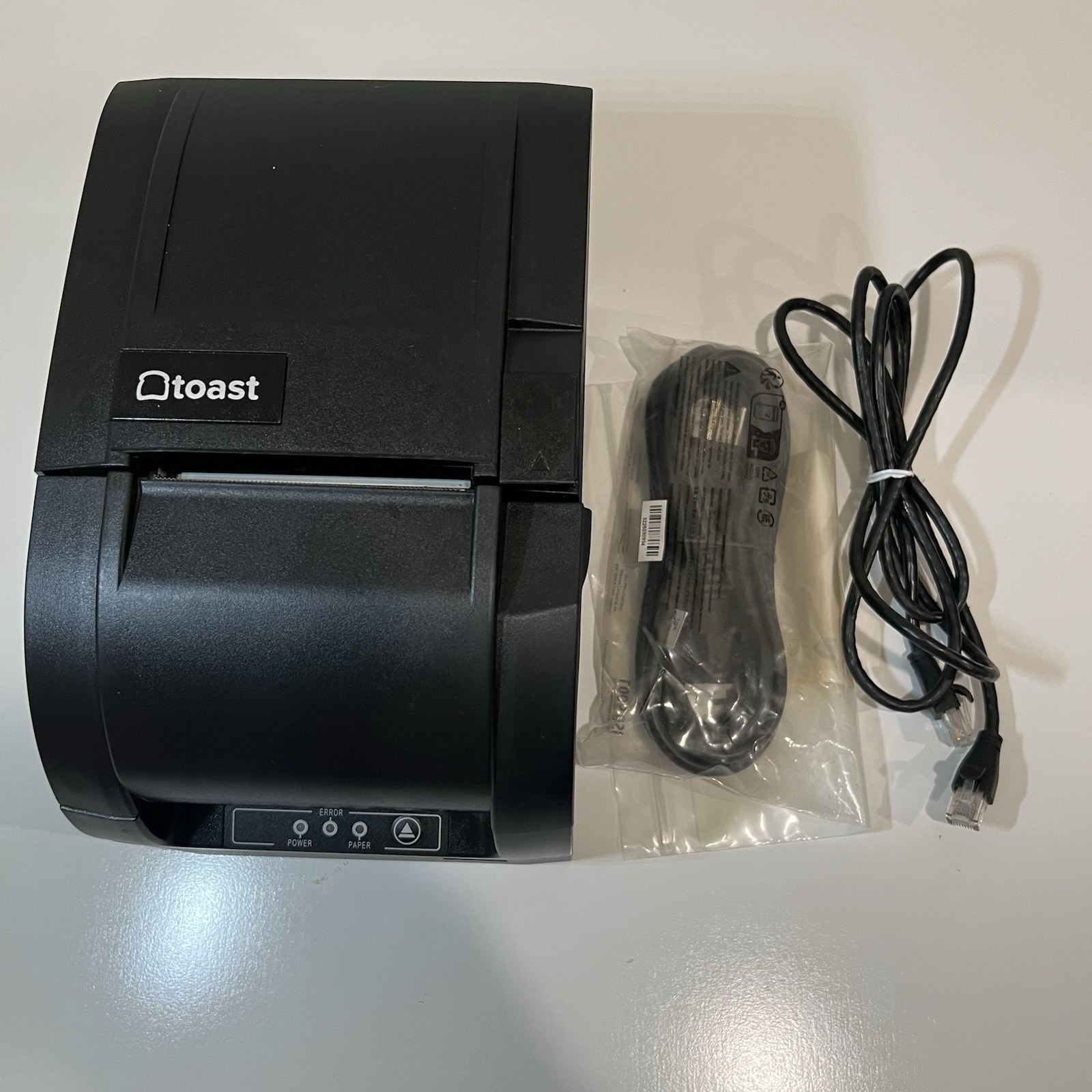 TOAST TKP300 POS Kitchen Receipt Printer Serial, Ethernet w/ AC Adapter