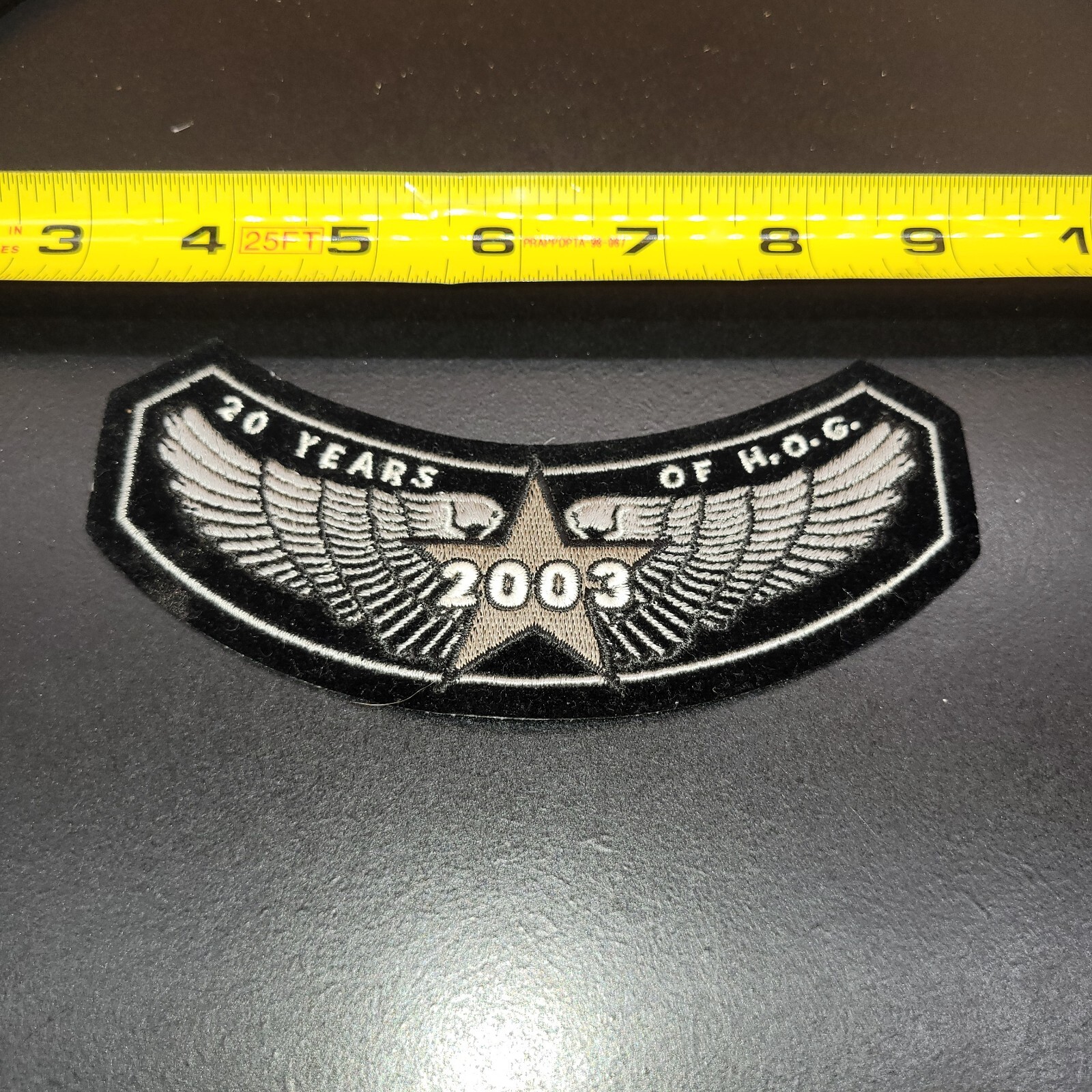 Harley Davidson Owners Group 20 Years 2003 Shoulder Patch