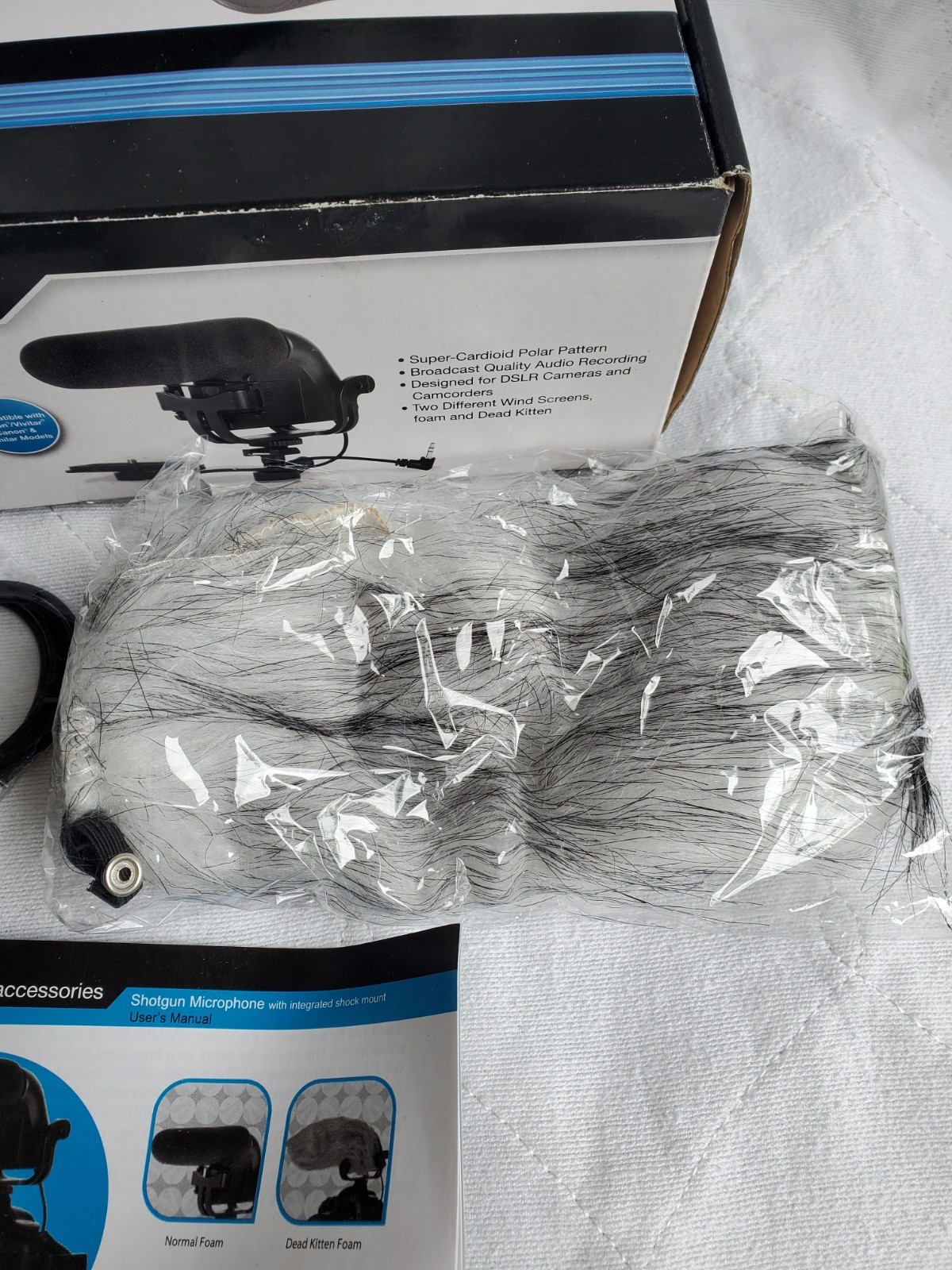 Vivitar Shotgun Microphone with Integrated Shock Mount Series 1 Untested
