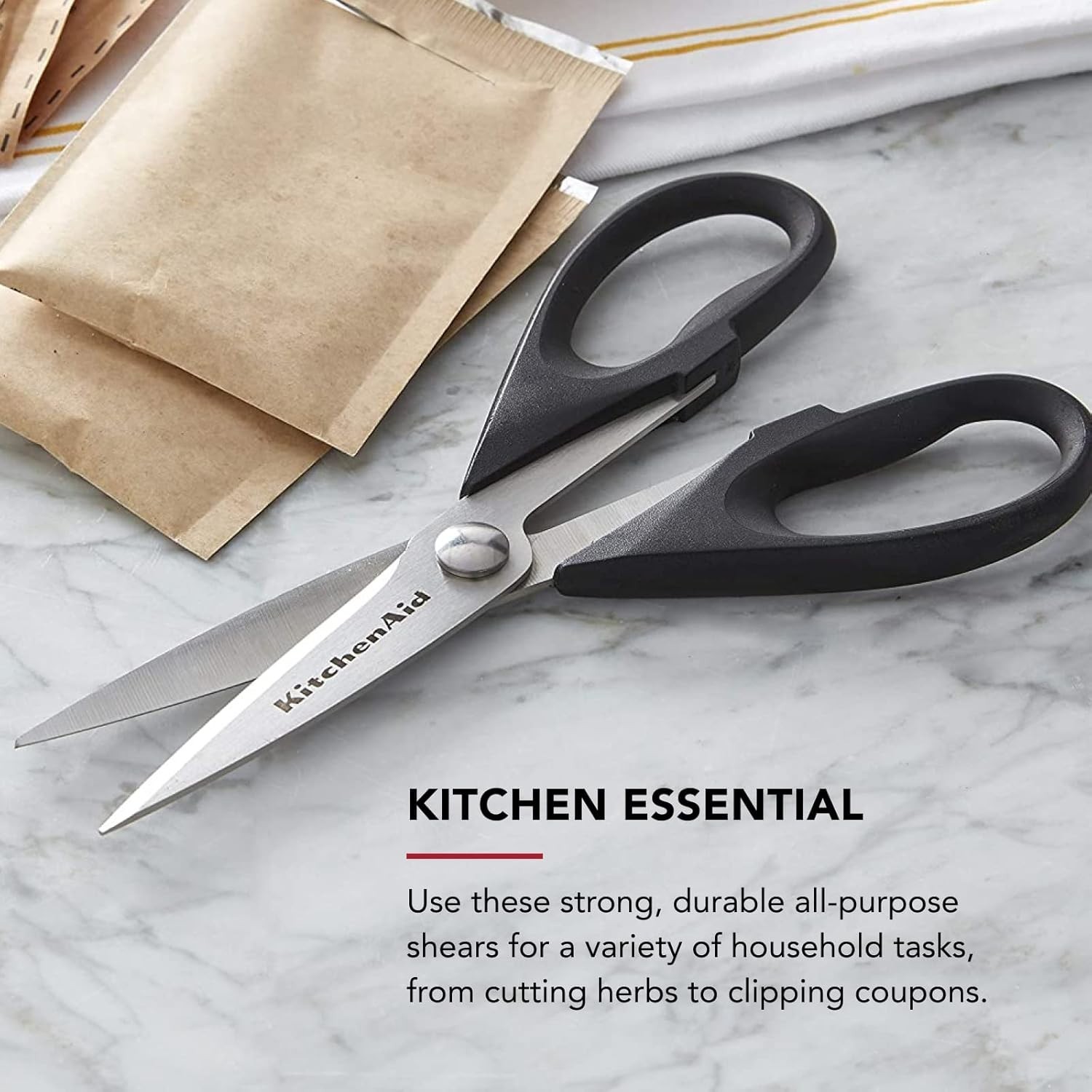 KitchenAid All Purpose Kitchen Shears, Durable Stainless Steel Scissors