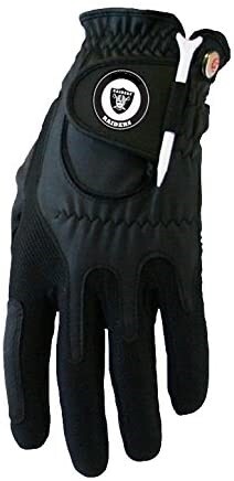 Zero Friction NFL Las Vegas Raiders Black Golf Glove, Left Hand